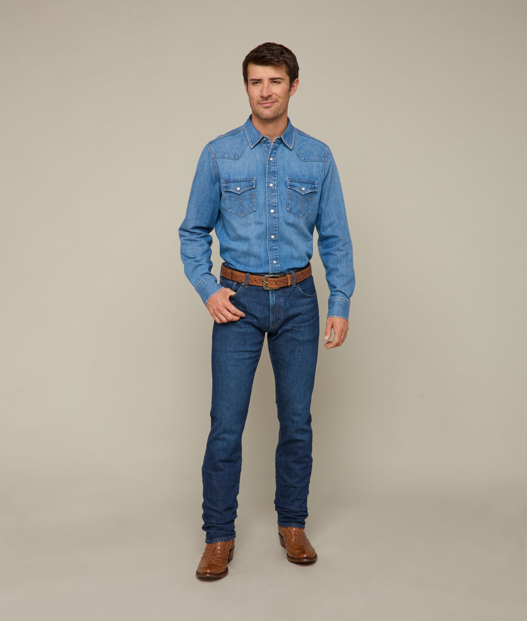Jesse Men's Slim Straight Fit Stretch Denim Jeans - Comfortable & Stylish for Casual Wear, Work, and Everyday Outfits