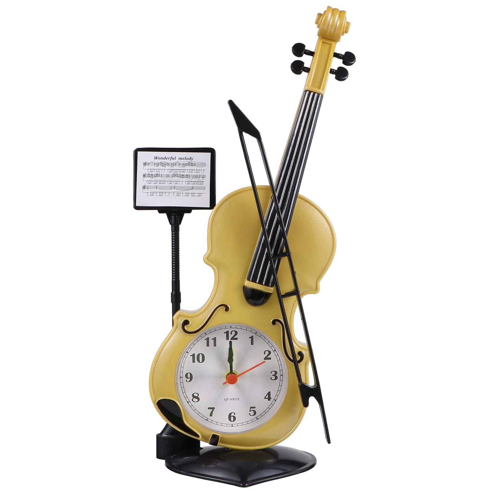 ARTIBETTER Digital Alarm Clock - Violin Shaped Plastic Electronic Clock with Random Color for Kids | Perfect for Bedrooms, Study Rooms & Gifts