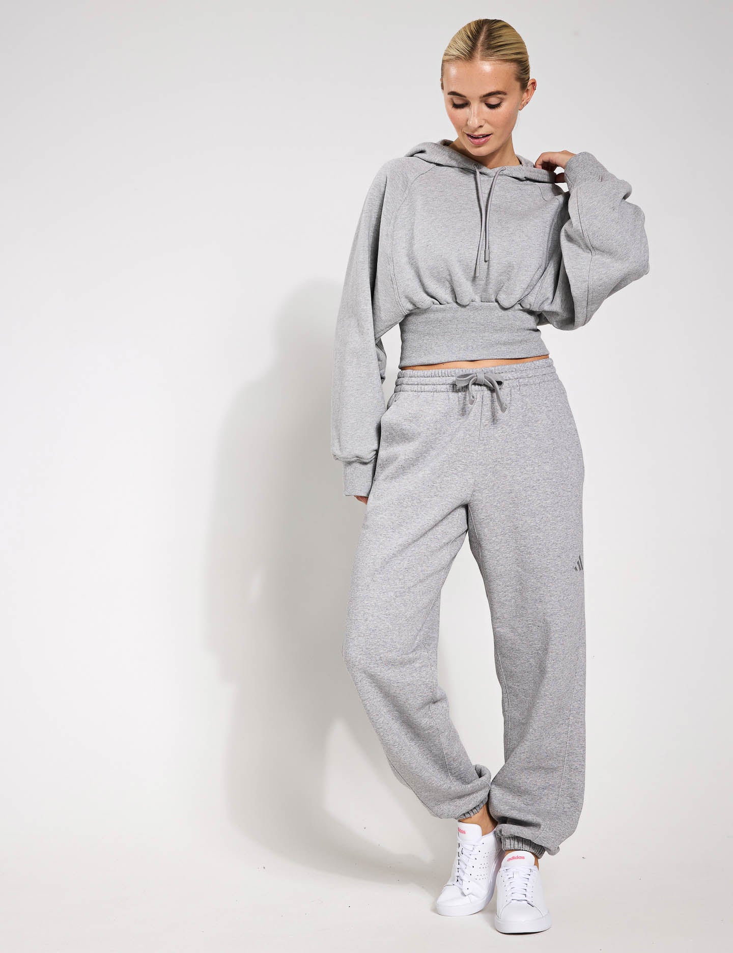 ALL SZN Fleece Loose Joggers for Women - Medium Grey Heather Sweatpants | Cozy Lounge Pants for Home, Yoga & Running