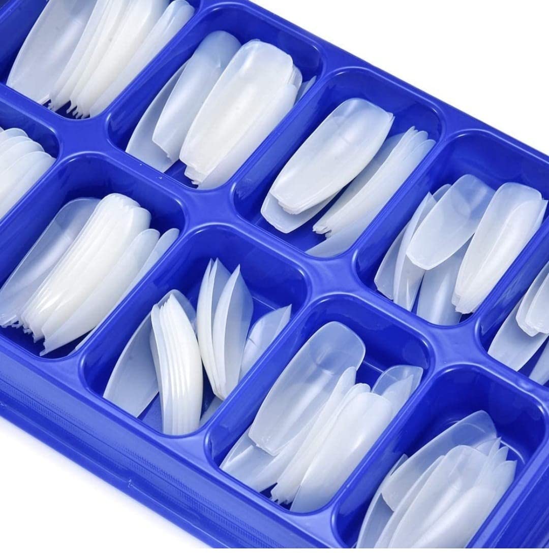 Premium 100-Piece Acrylic Fake Nails Set with 3g Nail Glue - Reusable Artificial Nails for Salon-Quality Manicures at Home, Parties & Special Occasions
