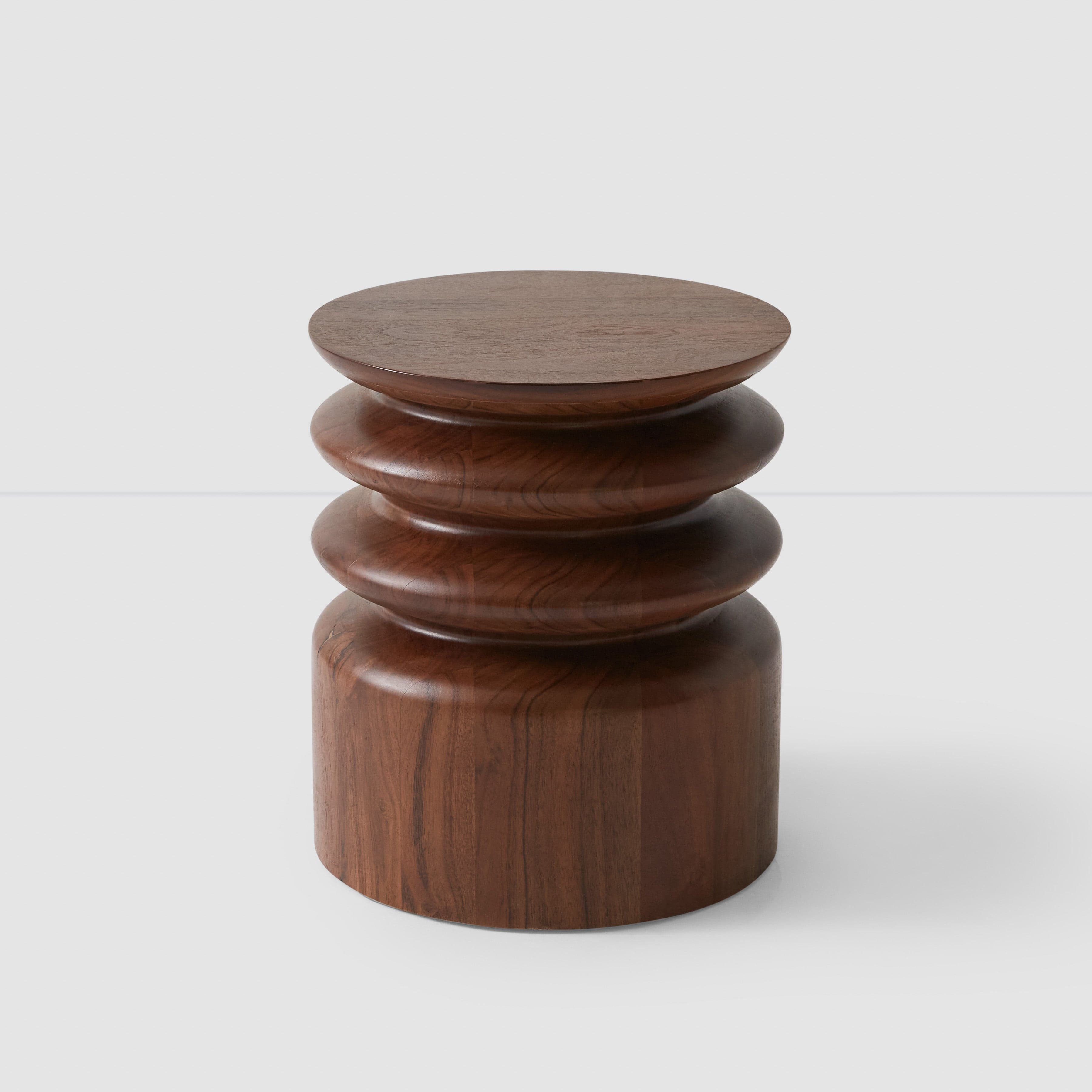 Mishka Wood Side Table - Modern Nightstand, End Table for Living Room, Bedroom & Office - Solid Wood Accent Table with Storage Shelf
