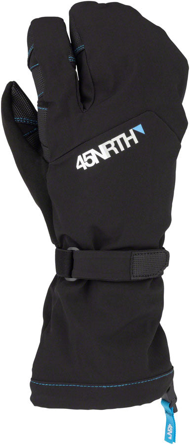 45NRTH 2023 Sturmfist 3 Lobster Style Winter Gloves - Black, X-Large - Waterproof & Windproof for Extreme Cold Weather Cycling, Snowmobiling & Outdoor Activities