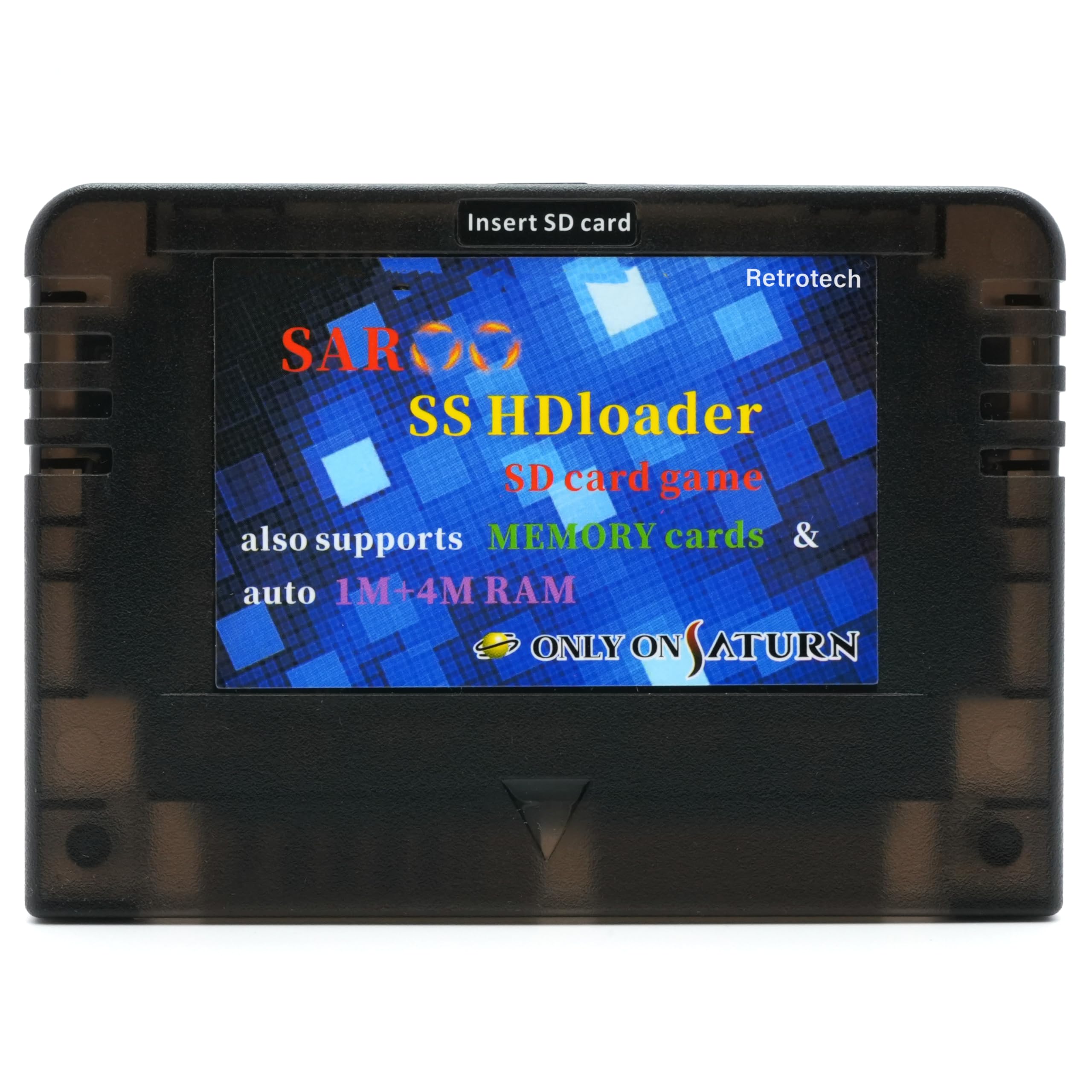 Retrotech Only On Saturn Saroo HD Loader - 128GB with 250 Classic Games for Sega Saturn | Perfect for Retro Gaming Enthusiasts & Collectors