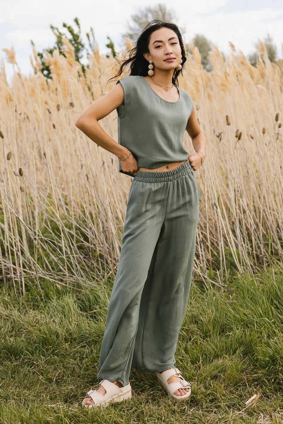 Women's Maren Top in Sage Green - Soft & Comfortable Blouse for Casual Wear | Perfect for Office, Outings & Everyday Style | FINAL SALE