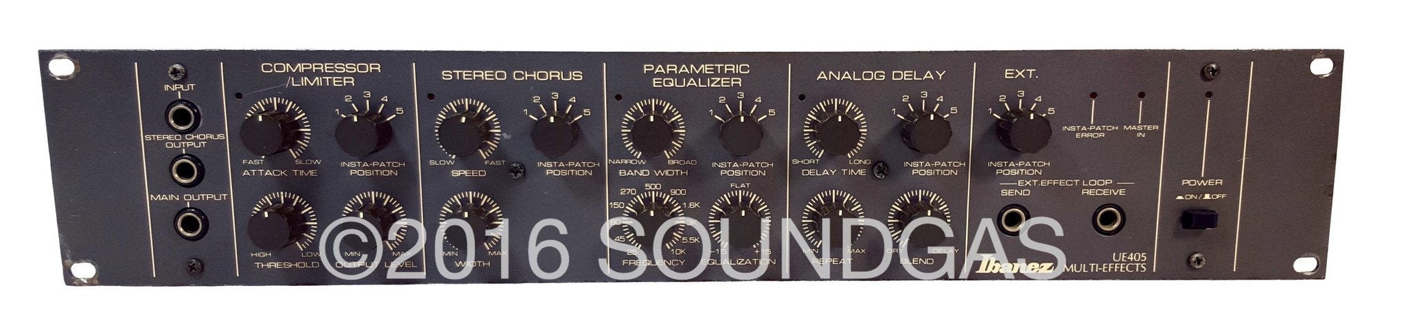 IBANEZ UE 405 Analog Rack Multi Effects Processor - Professional Guitar Effects Unit for Studio & Live Performance