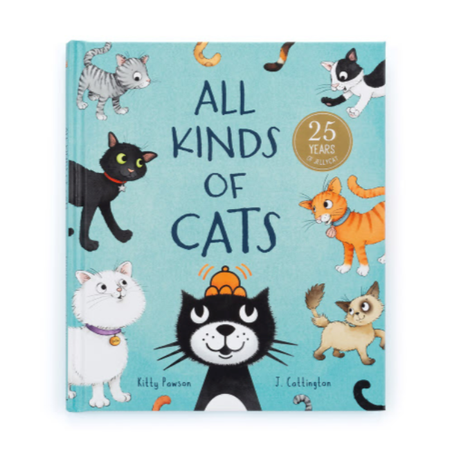 Jellycat Soft Plush Stuffed Animal Cat Book - Cute & Cuddly Toy for Kids, Babies & Cat Lovers | Perfect for Storytime, Nursery Decor & Gift Giving