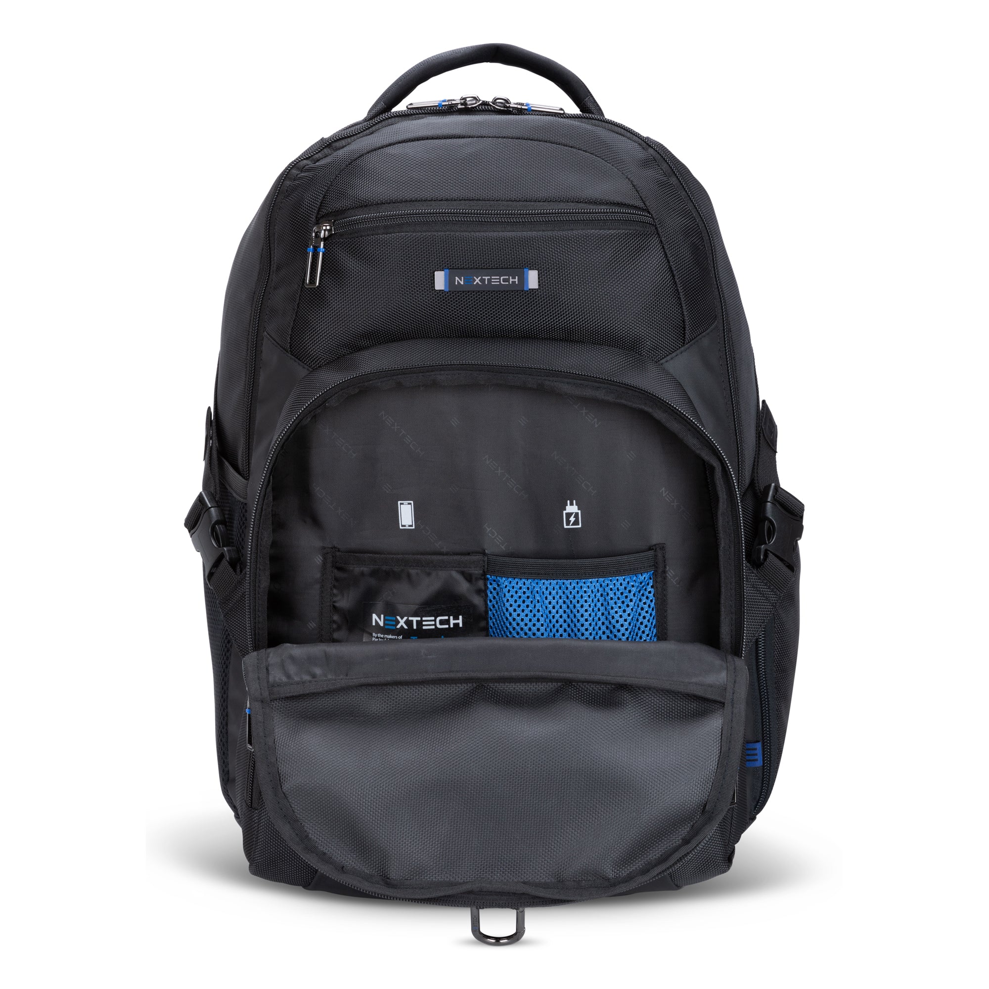 Nextech Professional Business Backpack for Men & Women - Durable Laptop Backpack with USB Charging Port - Perfect for Office, Travel, and Commuting