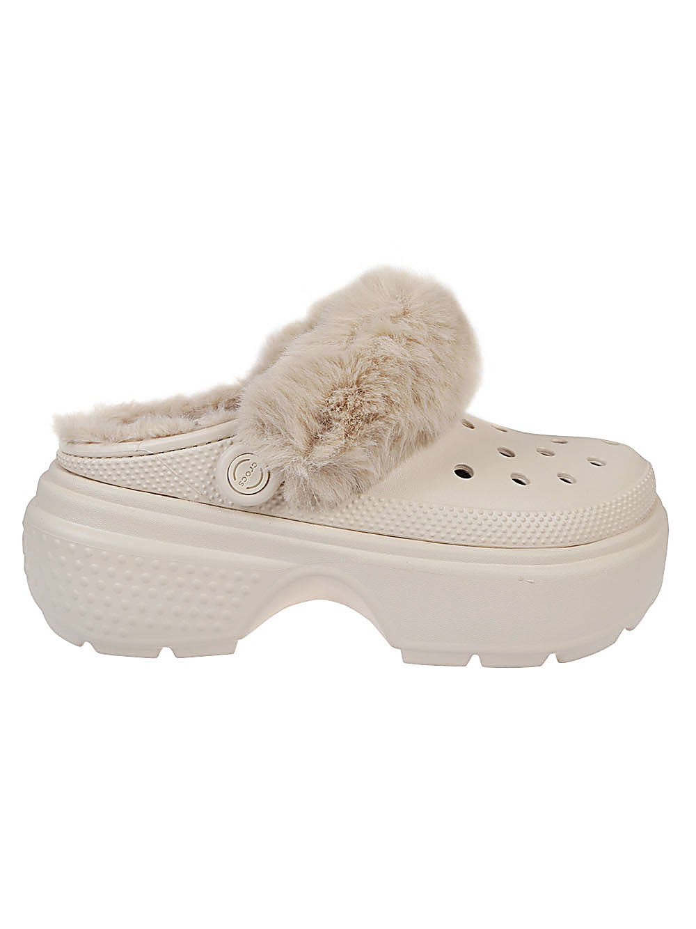 Crocs Grey Sandals for Women & Men - Comfortable Slip-On Beach & Pool Shoes for Summer Outdoor Activities