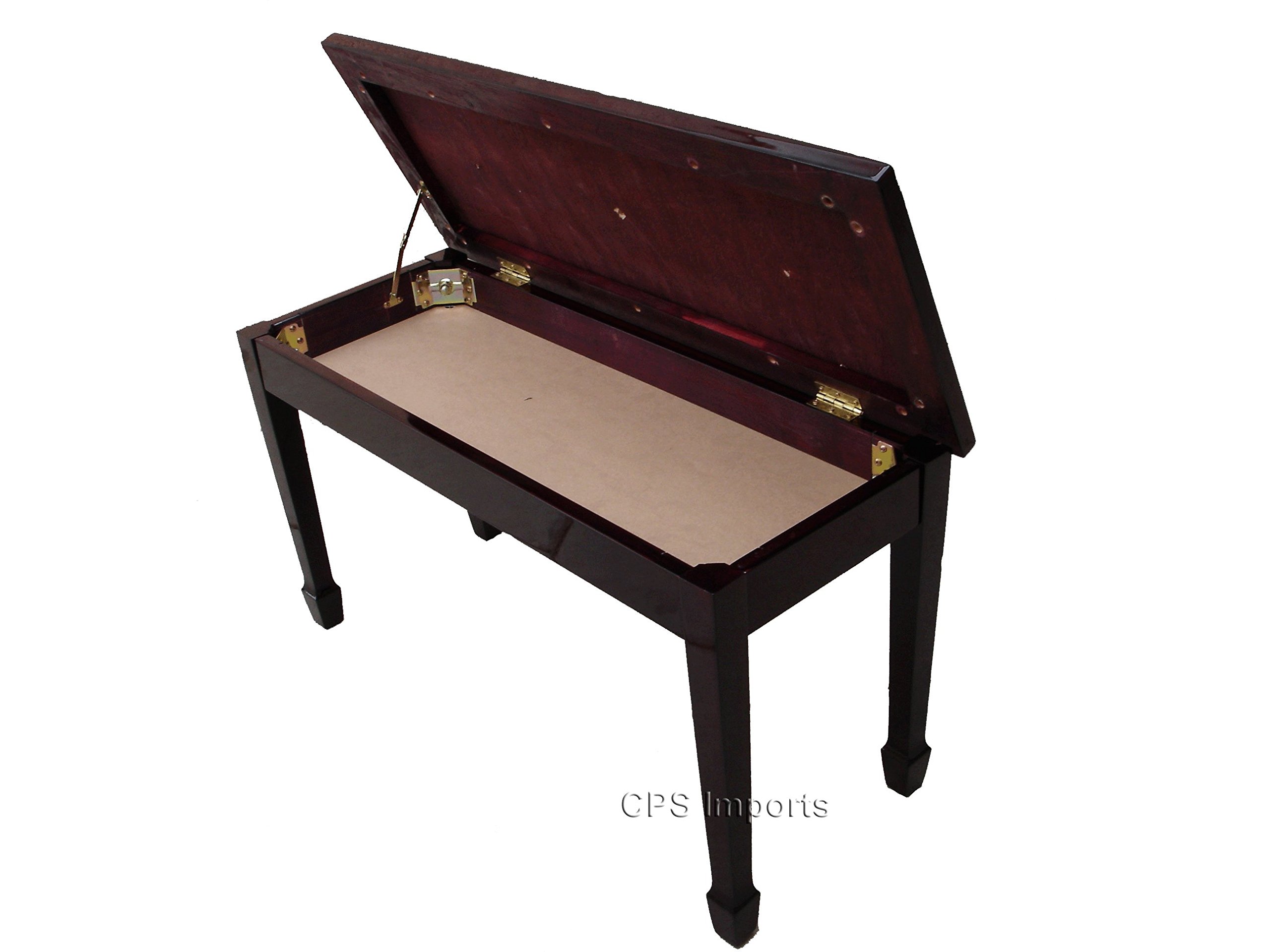 Premium Mahogany Wood Grand Piano Bench with Storage - Elegant Piano Stool for Musicians, Perfect for Home, Studio & Concert Hall Use