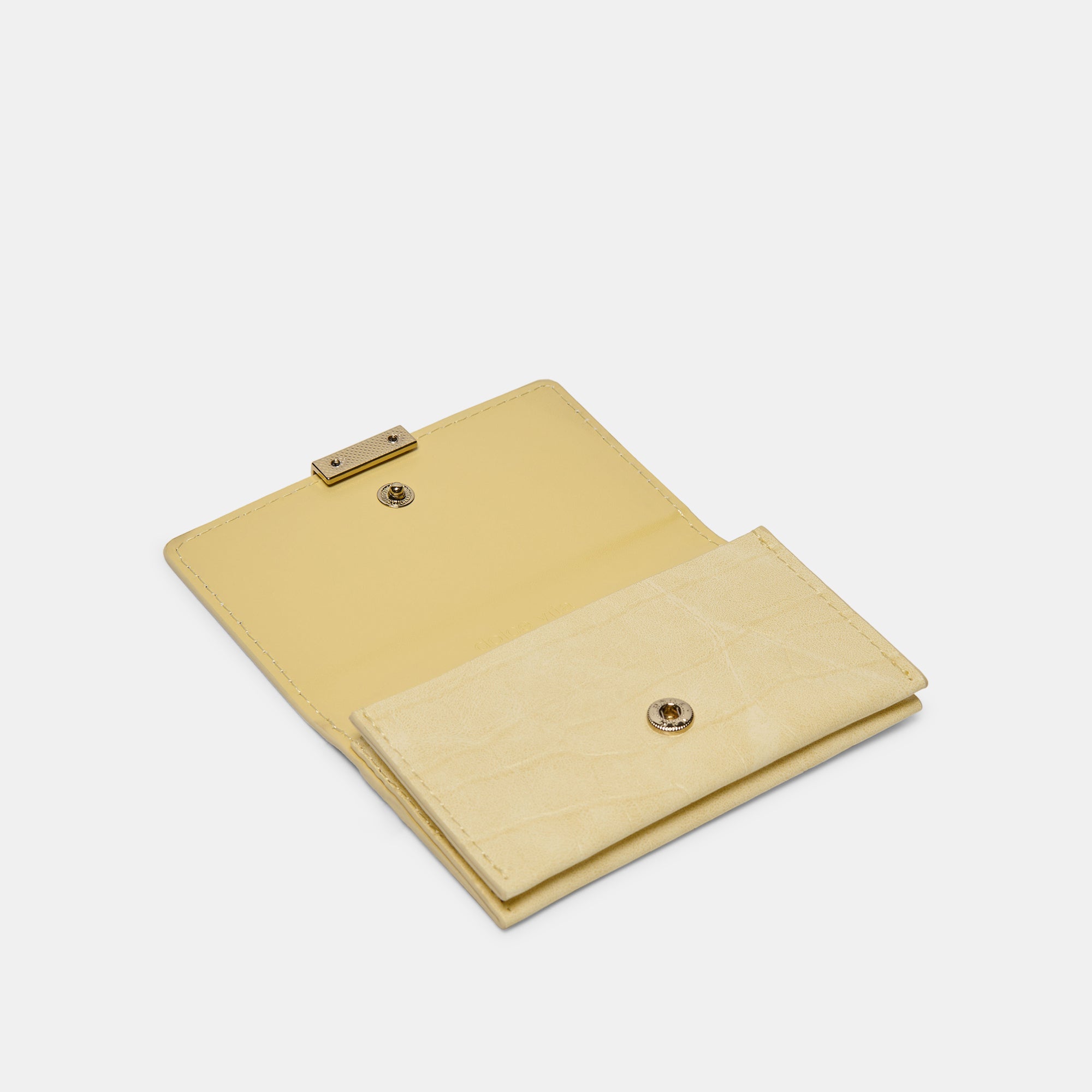 Mini Me Wallet - Butter Yellow Crocodile Embossed Stella Design - Perfect for Kids & Teens as a Stylish Gift or Everyday Use
