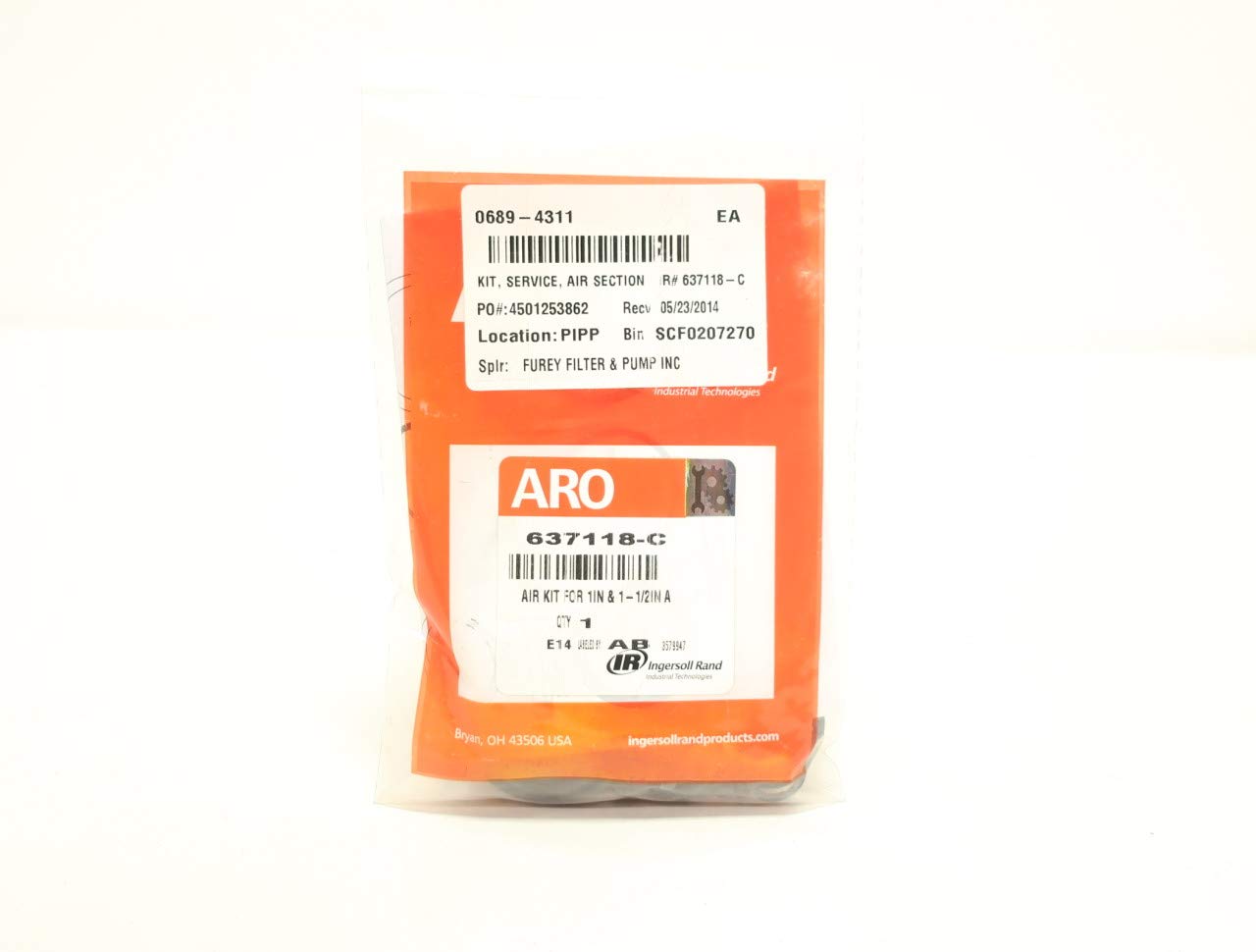 ARO 637118-C Air Motor Repair Kit - Replacement Parts for ARO Pneumatic Tools - Ideal for Industrial Maintenance & Equipment Repair