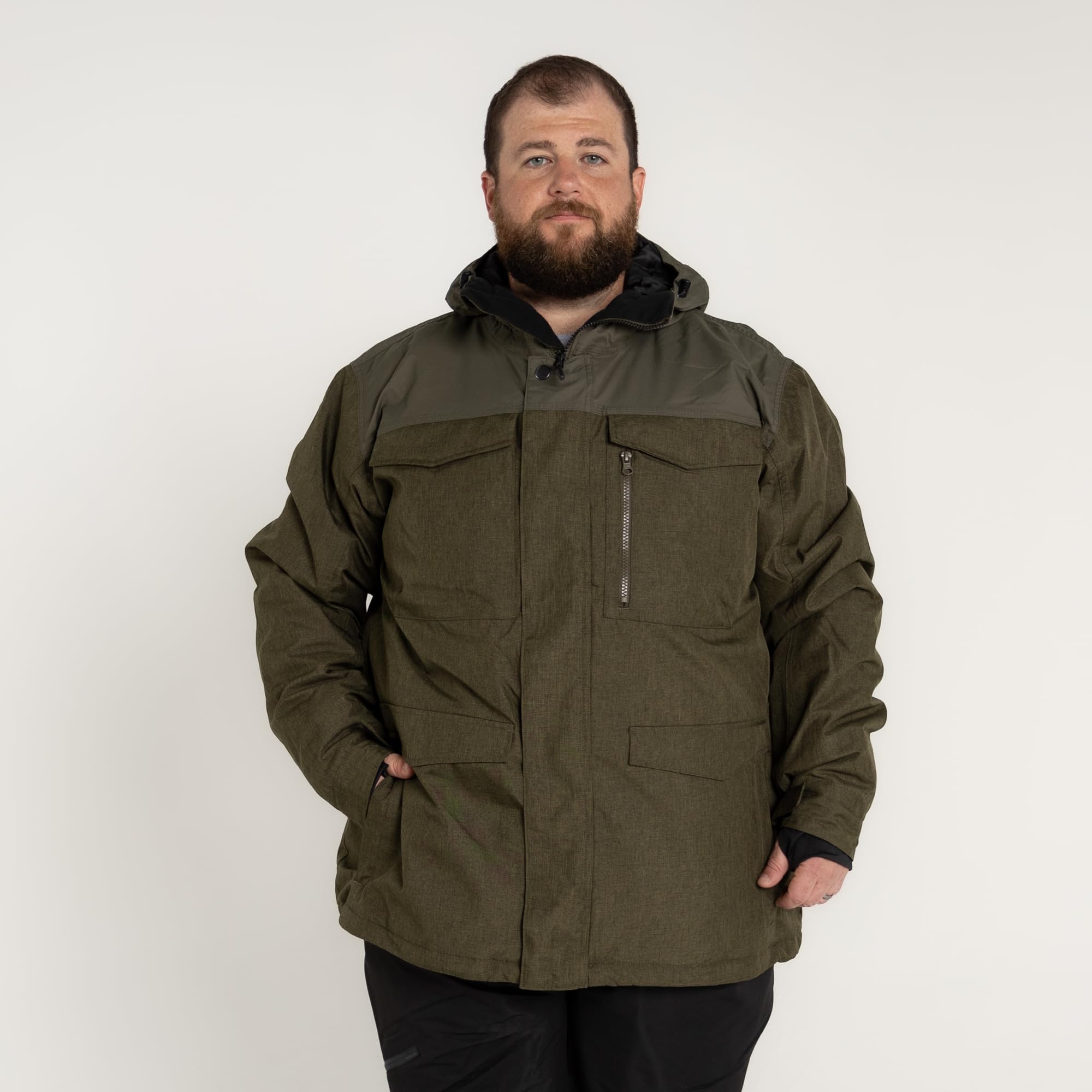 Men's Insulated Winter Ski Snow Jacket - Waterproof Windproof Thermal Coat for Snowboarding & Outdoor Activities - Perfect for Skiing, Hiking & Cold Weather Adventures