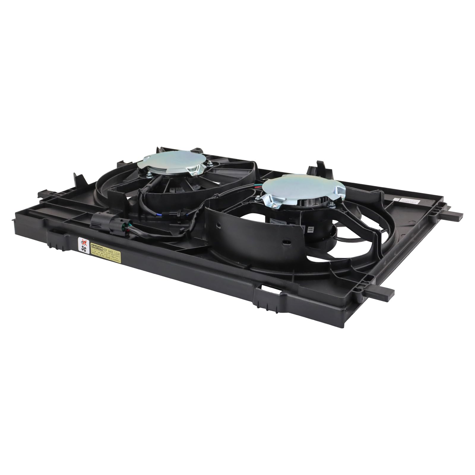 TRQ Radiator Dual Cooling Fan Assembly Compatible with 2007-2009 Lincoln MKZ FO3115179 - Replacement Cooling System Part for Improved Engine Performance