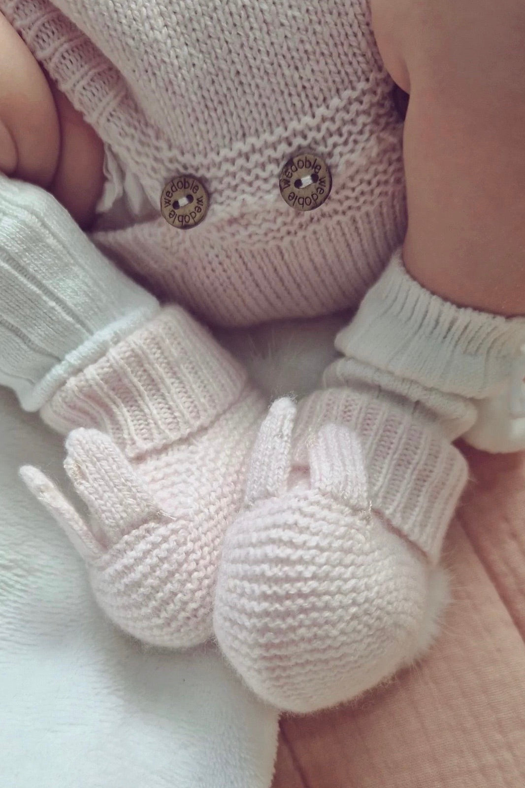 Premium Soft Cashmere Bunny Booties for Women & Babies - Cozy Winter Slippers for Home, Gifts & Photo Shoots