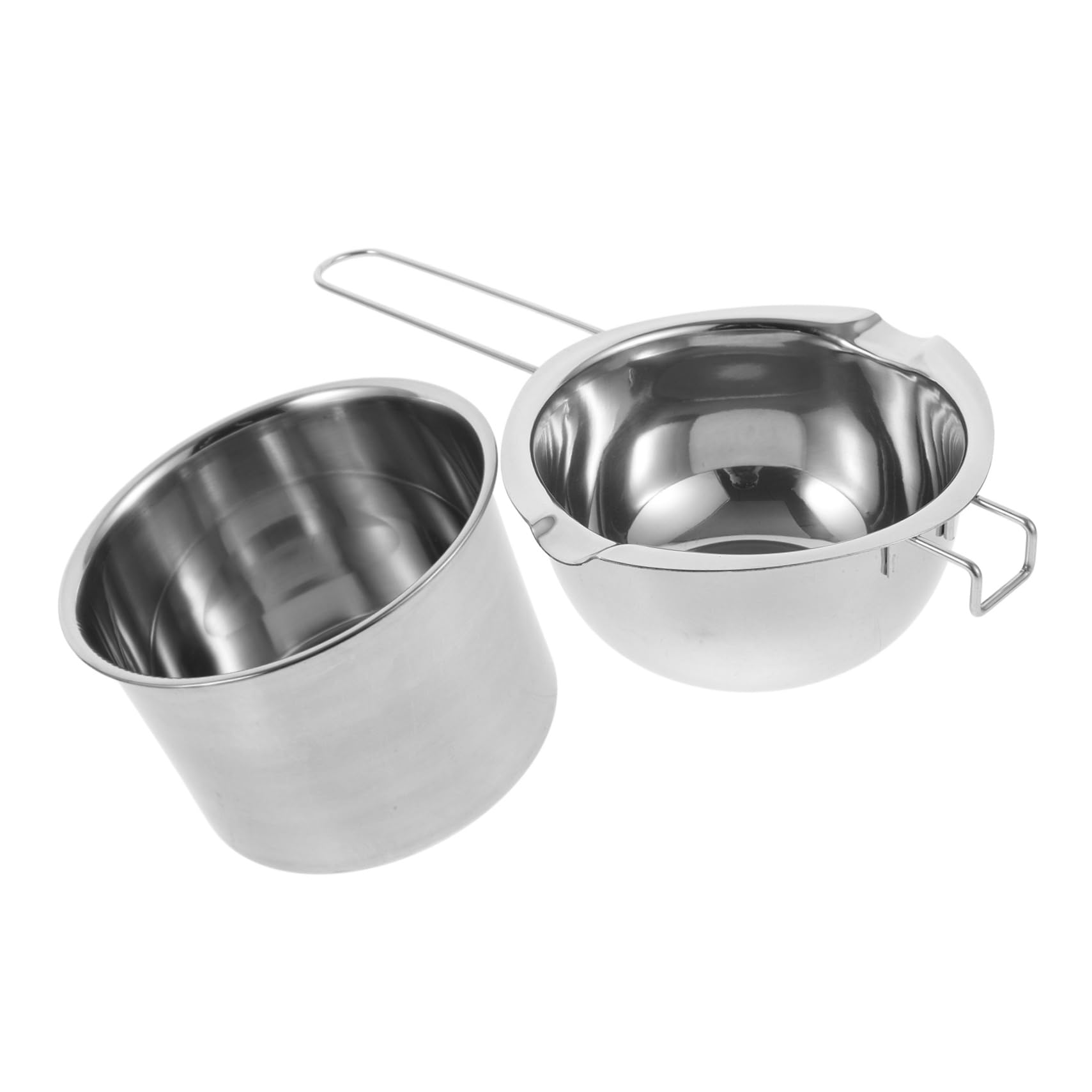 IPetBoom 3-Piece Stainless Steel Wax Warmer Set - Hair Removal Wax Melter, Cheese & Butter Warmer, Chocolate Melting Pot for Salon, Spa & Home Use