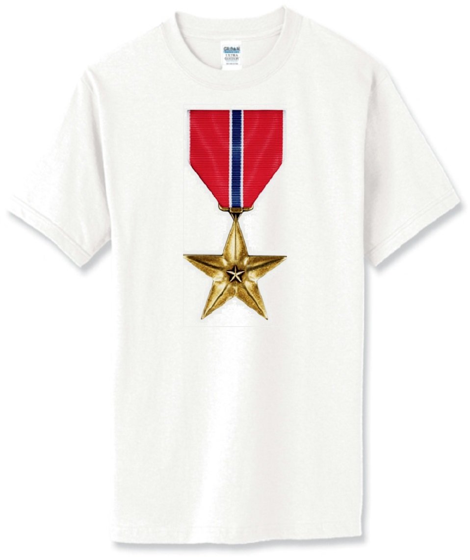 Gildan Bronze Star White T-Shirt - Soft Cotton Crew Neck Tee for Men & Women - Perfect for Casual Wear, Gym, and Everyday Outfits