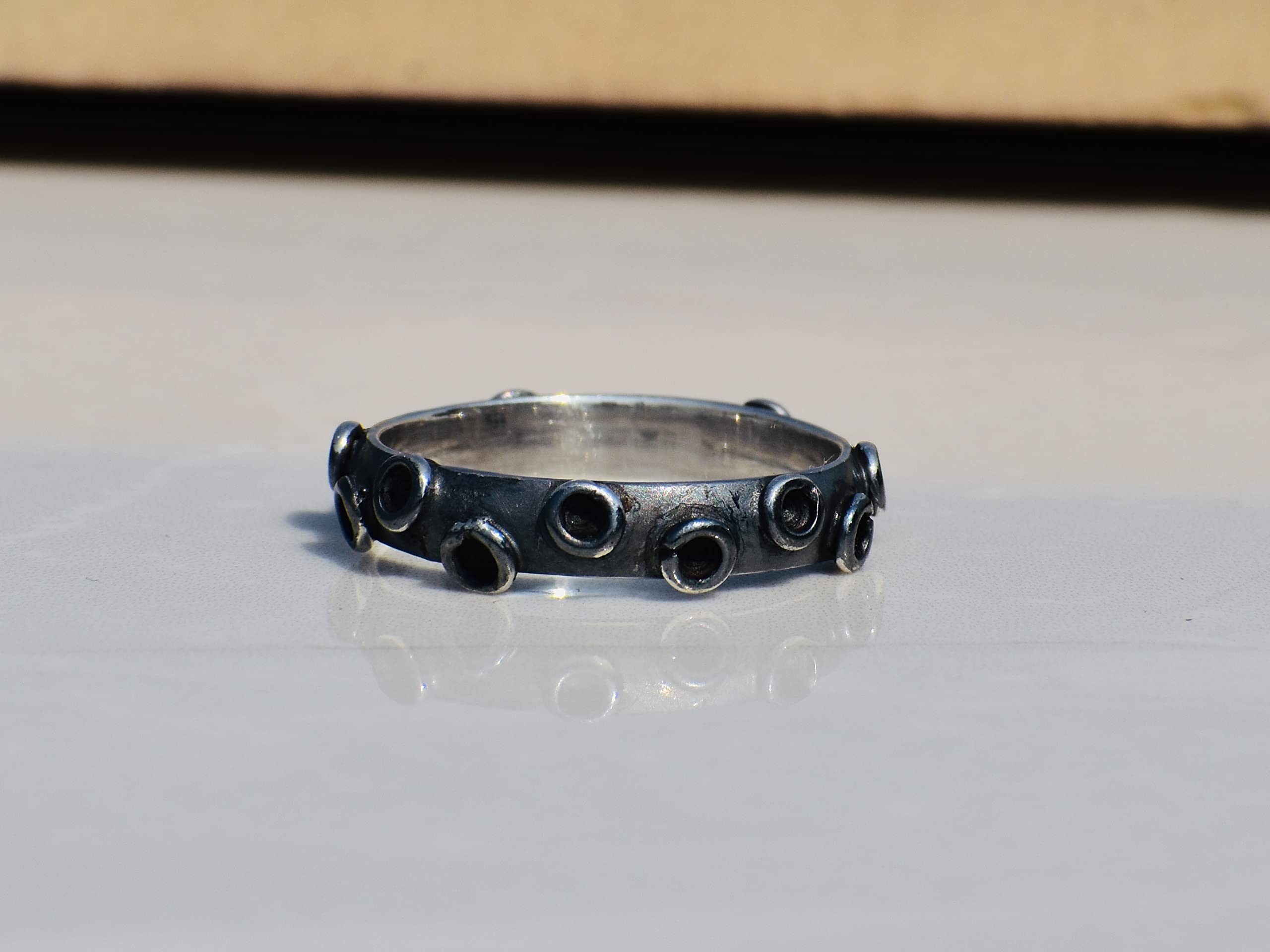 925 Sterling Silver Octopus Ring - Gothic Hippie Jewelry, Oxidized Black Silver Animal Ring for Women & Men - Perfect for Everyday Wear, Boho Style & Unique Gift Giving