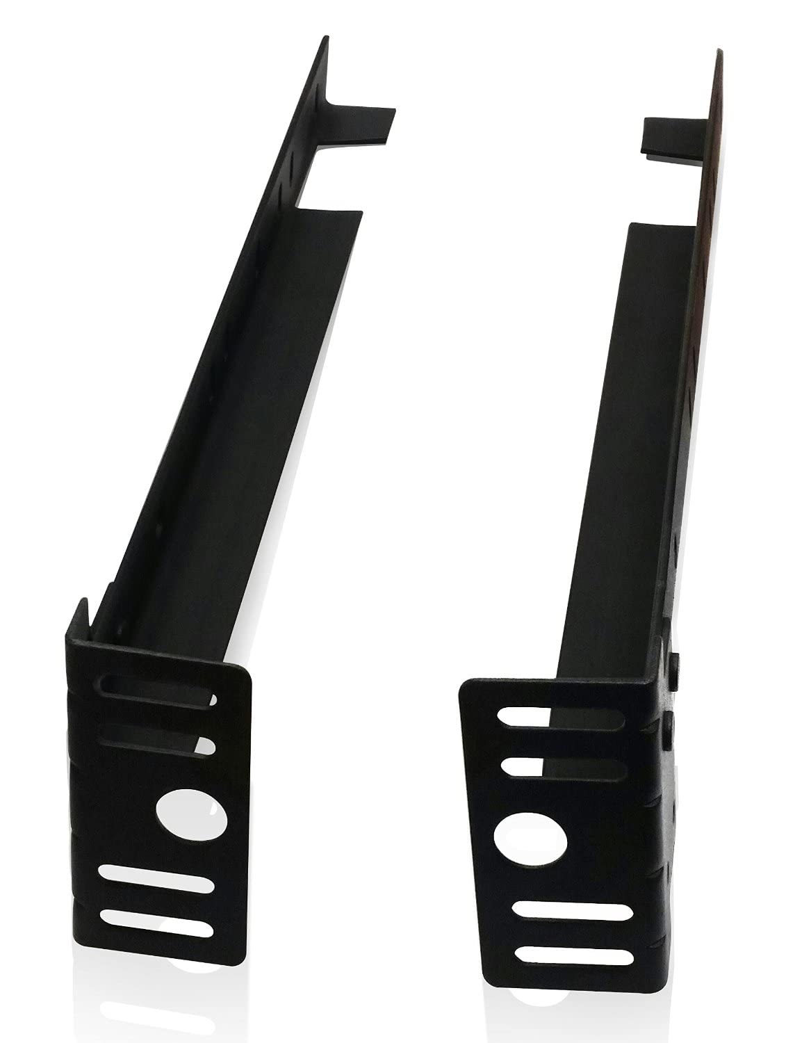 KB Designs Bed Frame Footboard Extension Brackets - Heavy Duty Metal Support for Twin, Full, Queen & King Size Beds - 2 Pack with Installation Hardware - Perfect for Bed Frame Repair and Reinforcement
