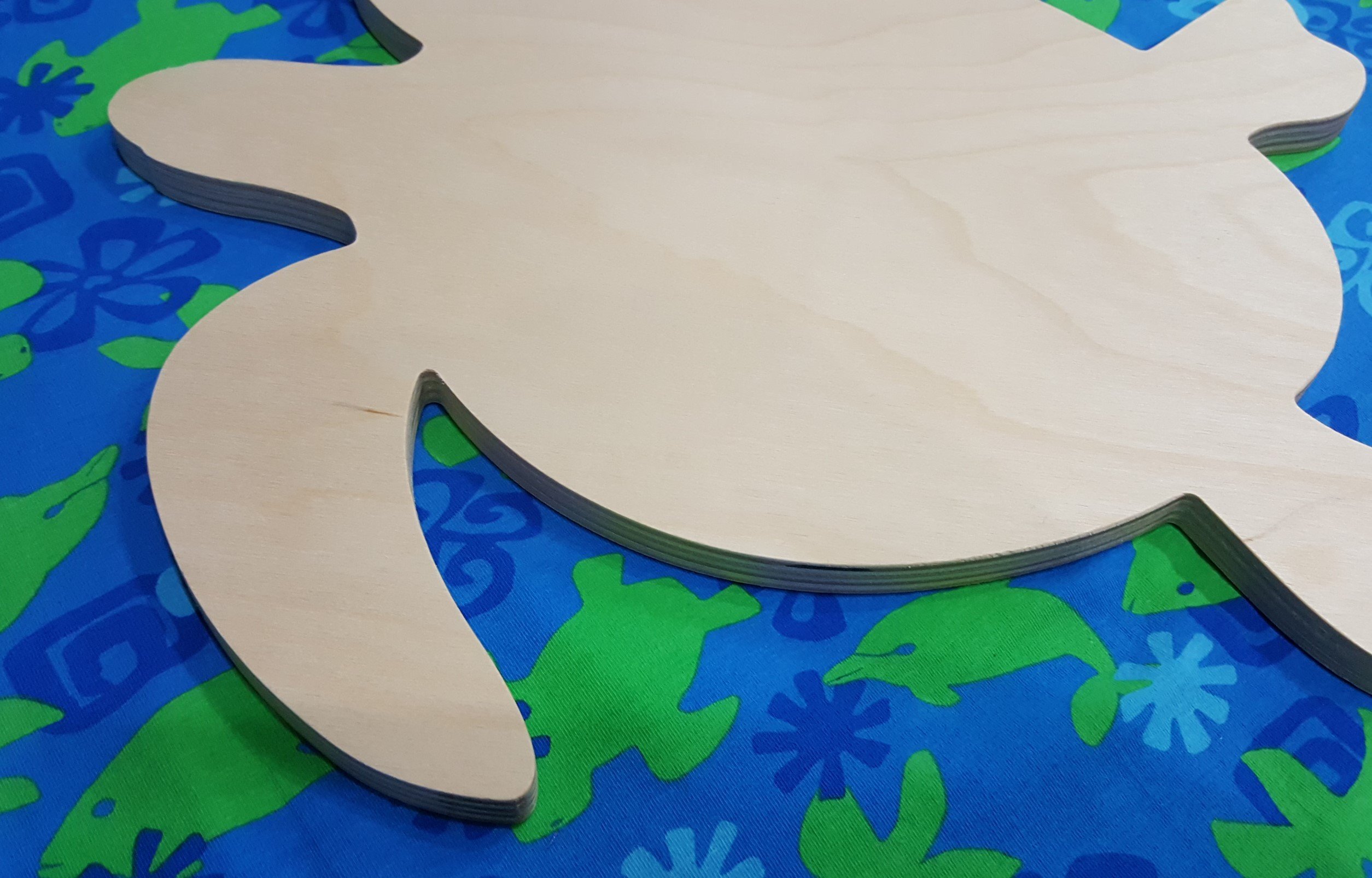 Handmade Wooden Sea Turtle Wall Decor - 12