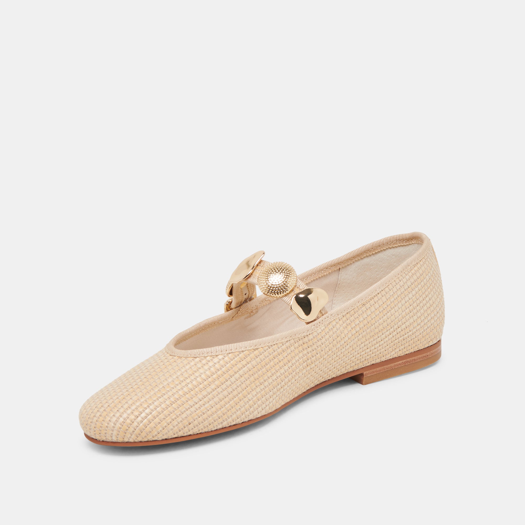 RELAN Women's Ballet Flats - Lightweight Natural Raffia Comfortable Slip-On Shoes for Casual Wear, Work & Travel
