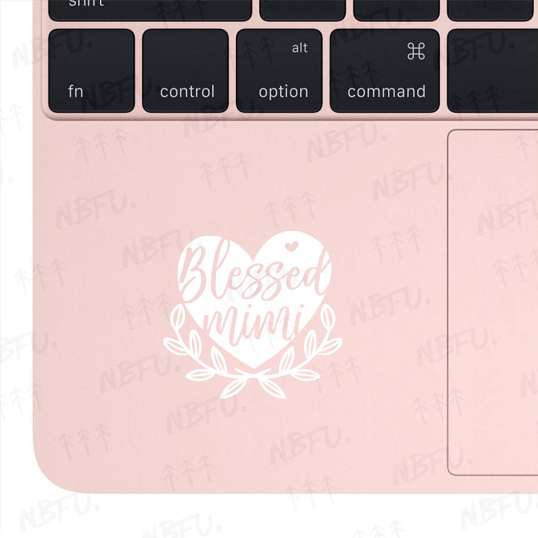 Blessed Mimi Quote (White) - Set of 2 Premium Waterproof Vinyl Decal Stickers for Laptop, Phone, Helmet, Car Window, Mug & Wall Decor - Perfect for DIY Projects, Gift Giving & Home Office Decoration