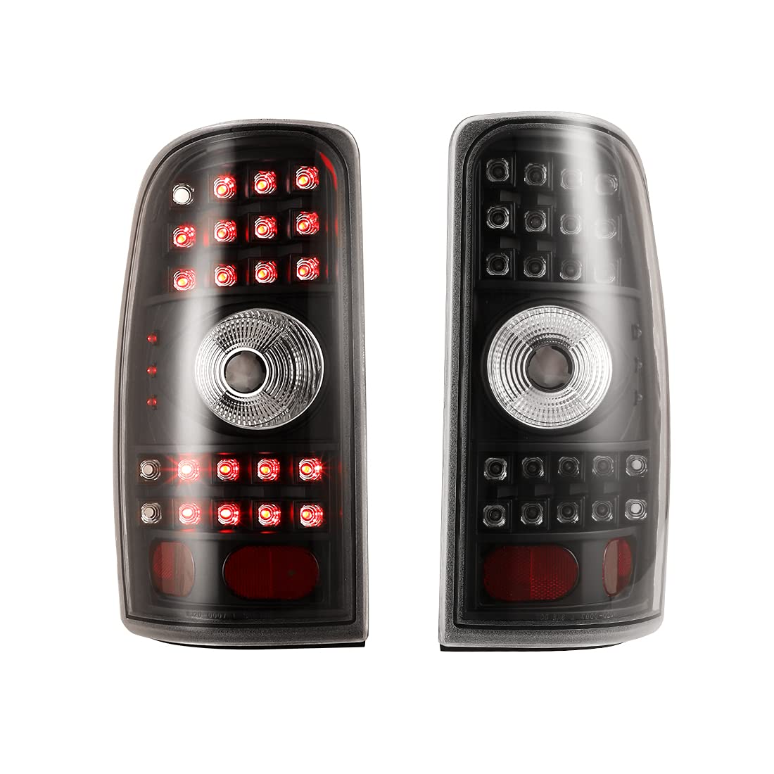 ROXX LED Tail Lights Replacement for 2000-2006 Chevy Suburban & Tahoe, 2000-2006 GMC Yukon - Clear Taillight Assembly Pair (Driver & Passenger Side) - Durable & Bright Rear Lights for Night Driving & Off-Road Adventures