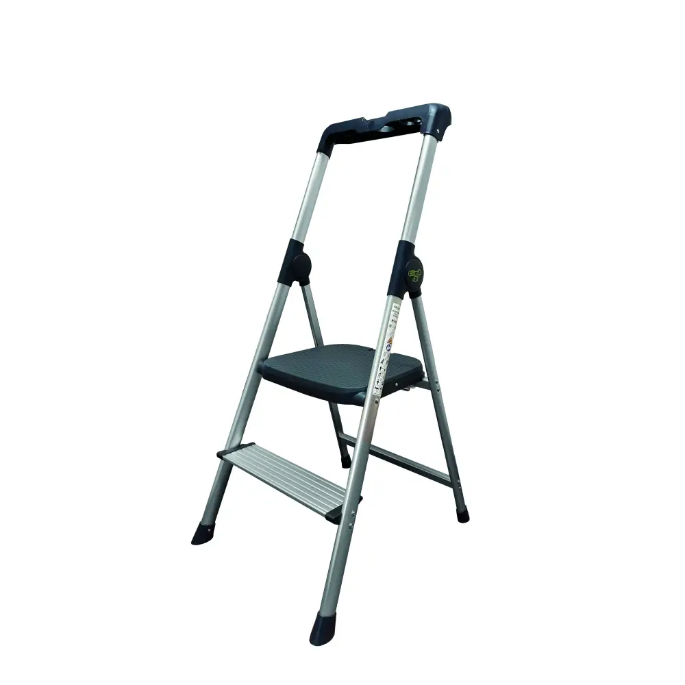 Climb It Platform Plus Steps - Adjustable Ladder Accessory for Home & Roofing - Perfect for DIY Projects, Construction, and Roof Repairs