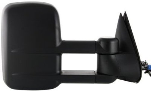 Black Heated Towing Mirror for Chevrolet Silverado & GMC Sierra - Passenger Side Replacement - Perfect for Winter Driving & Towing Trailers