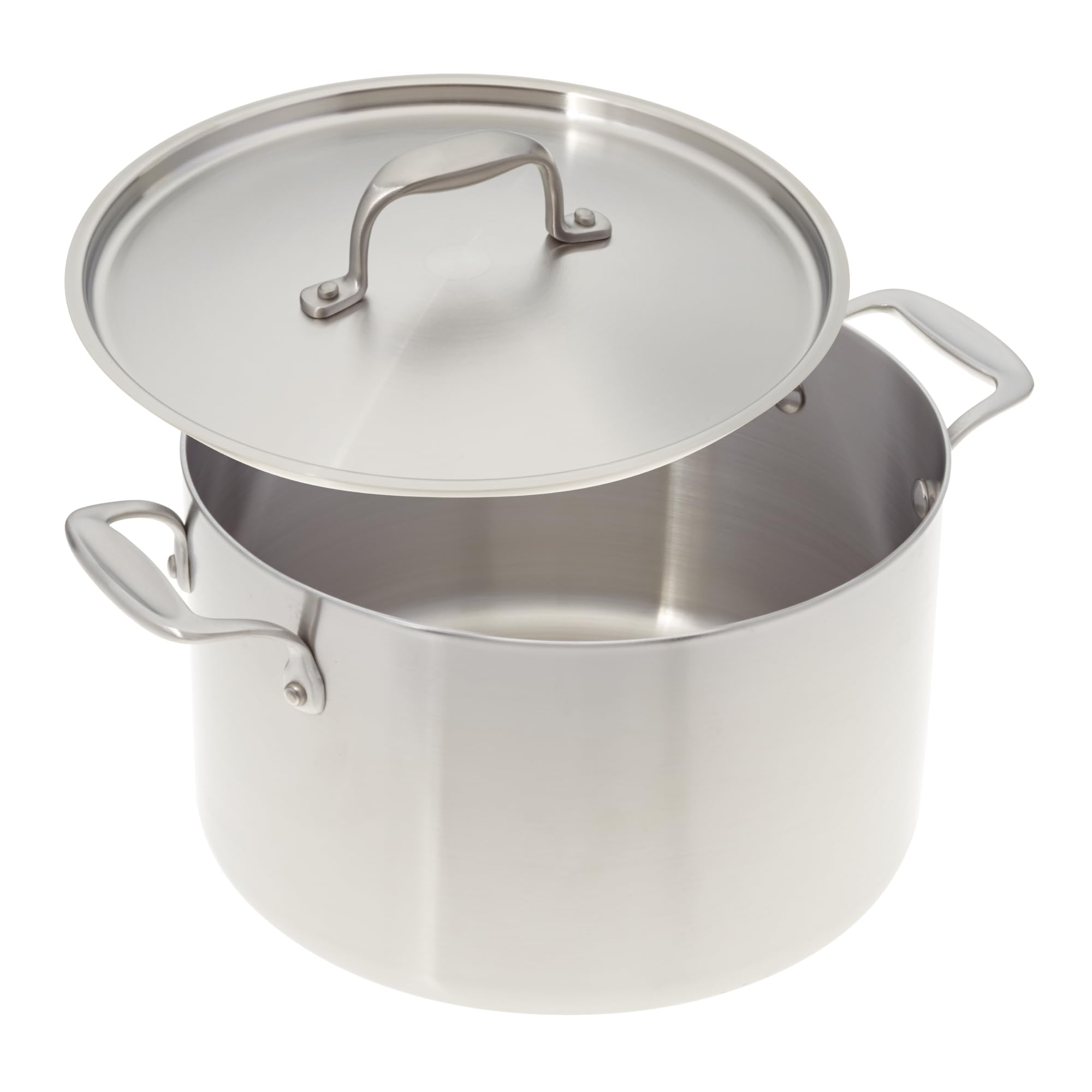 8 Quart Stainless Steel Stock Pot & Dutch Oven with Lid - Made in USA | Heavy Duty Cooking Pot for Soups, Stews, Pasta & Canning - Perfect for Home Kitchens & Professional Chefs