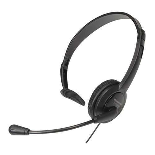 Panasonic KX-TCA400 Over-The-Head Headset with Noise Cancelling Mic - Comfortable Office Headphone for Call Centers, Customer Service & Remote Work