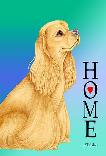 Best Cocker Spaniel House Flag - Decorative Outdoor Garden Flag for Dog Lovers - Perfect for Yard, Porch, and Seasonal Home Decor