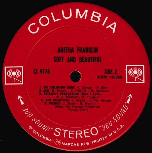 Aretha Franklin - Soft And Beautiful Vinyl LP Album (NM/M Condition) - Perfect for Jazz & Soul Music Collectors and Audiophiles