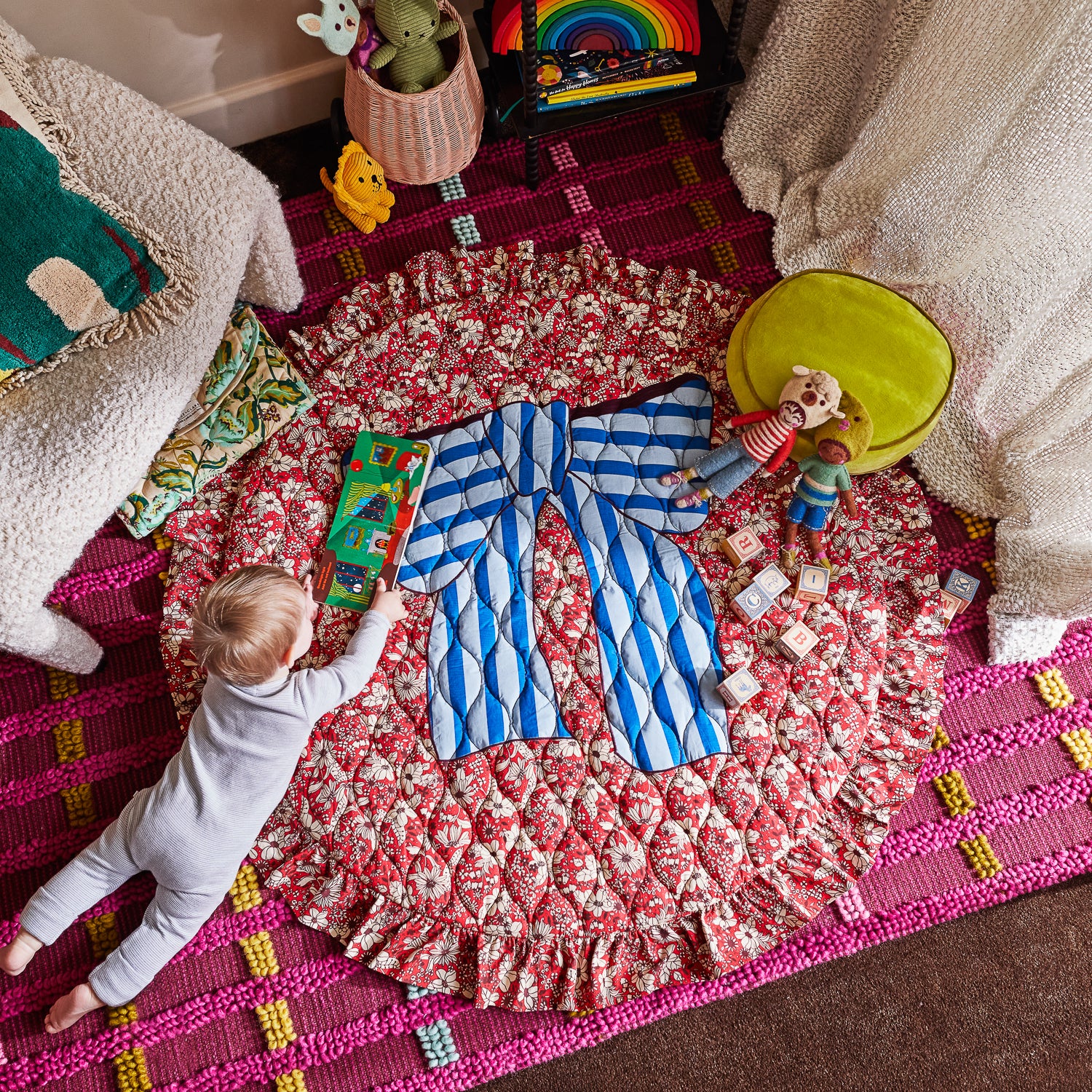 Lottie Play Mat for Babies & Toddlers - Non-Toxic Foam Floor Mat for Playroom, Nursery, and Daycare - Soft & Safe Crawling & Play Area for Kids