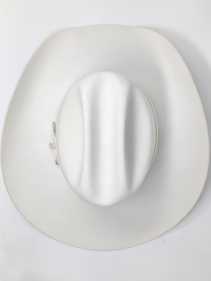 Resistol RWPGNT 754072 PAGEANT 4X Felt Western Cowboy Hat for Women & Men - White - Perfect for Rodeo, Country Music Festivals & Western Style Outfits