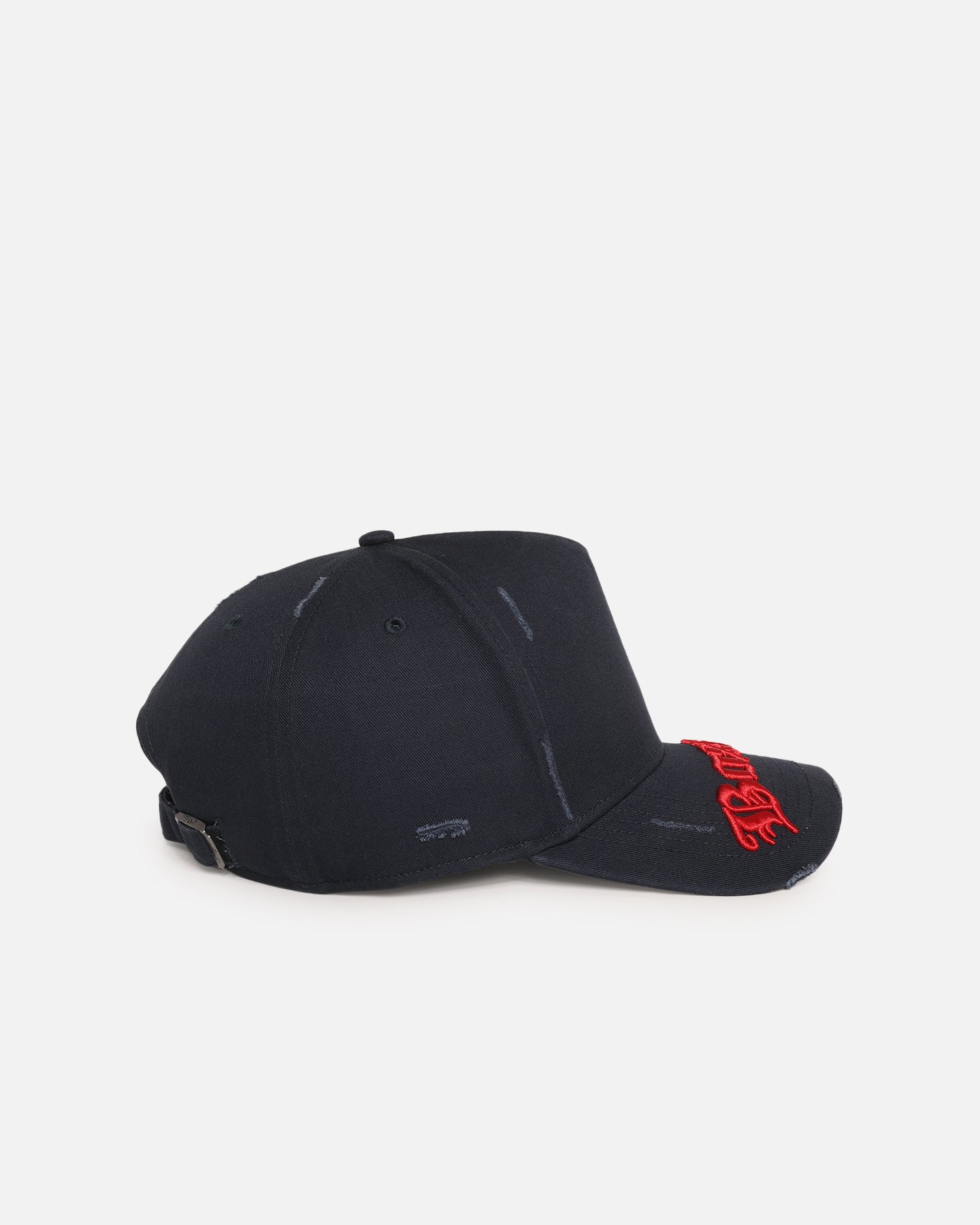 47 Brand Boston Red Sox 'Destruct Gothic Visor' 47 Offside Strapback Snapback Hat - Navy/Navy Adjustable Baseball Cap for Men & Women - Perfect for Baseball Games, Sports Fans, and Casual Wear