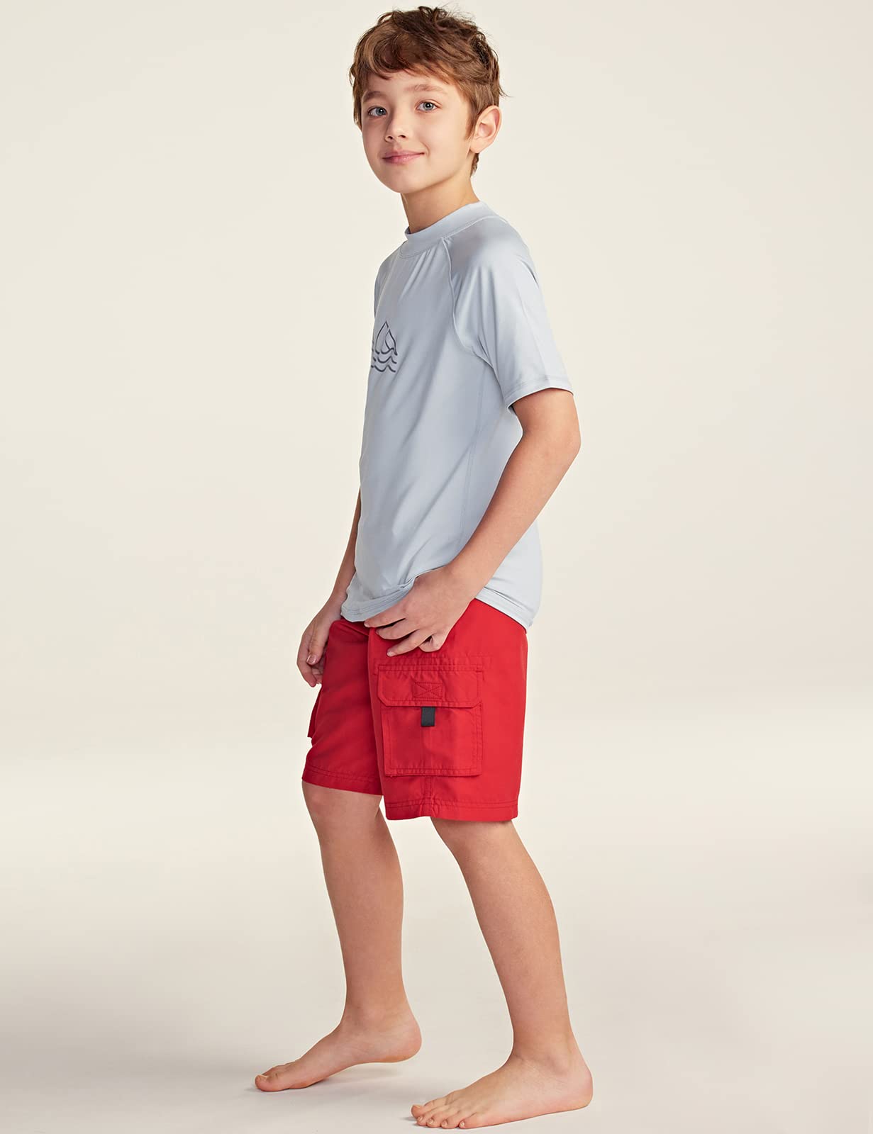 TSLA UPF 50+ Kids Sun Protection Rash Guard - Short Sleeve UV Swim Shirt for Boys & Girls - SPF Surf & Water Shirt for Swimming, Beach, Pool & Outdoor Activities