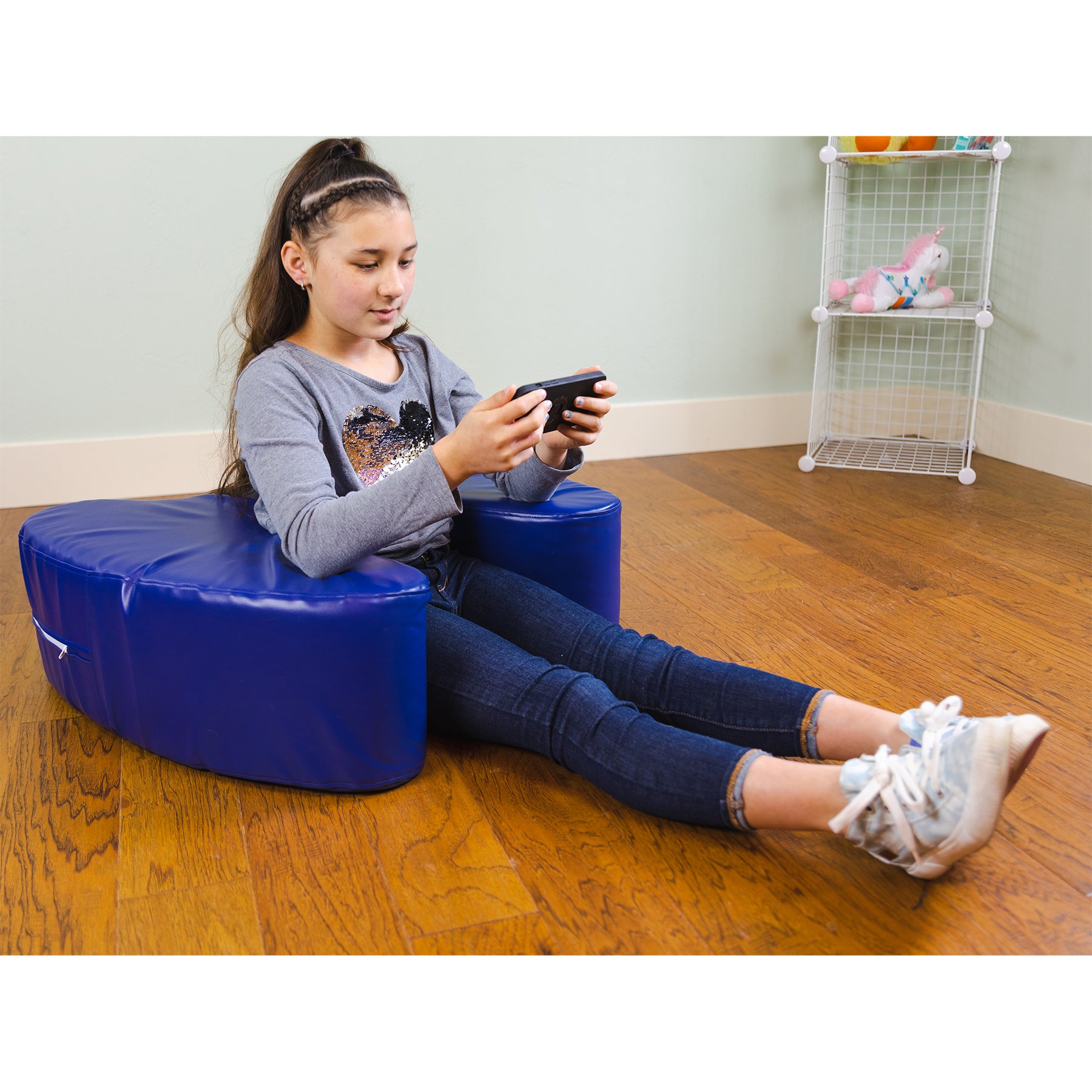Bouncyband® Sensory Soft Squeeze Seat for Kids - Calming Fidget Cushion for ADHD, Autism & Anxiety Relief - Perfect for Classroom, Home & Car Use