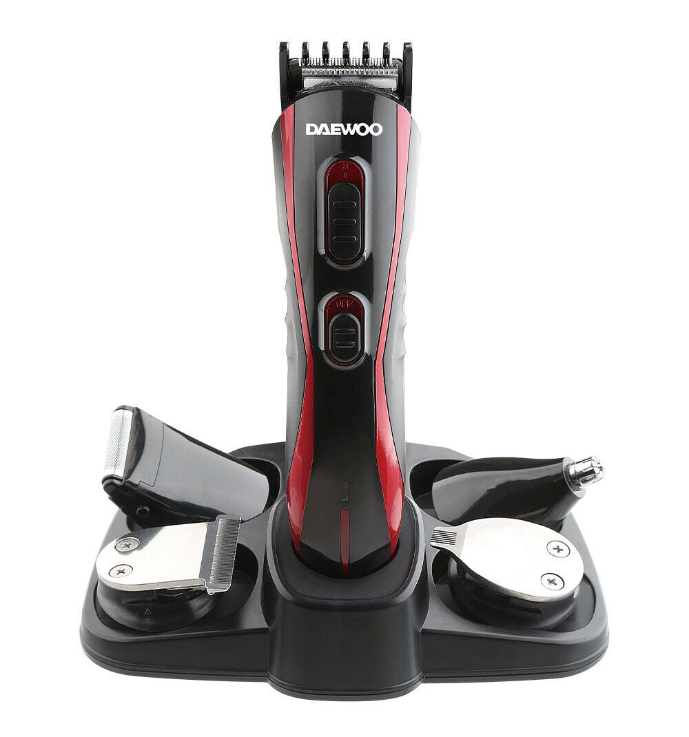 Daewoo DGT2786 5-in-1 Rechargeable Cordless & Corded Men's Grooming Kit - 100-240V 50/60Hz - Beard Trimmer, Hair Clipper, Nose & Ear Hair Trimmer - Perfect for Travel, Home & Professional Use