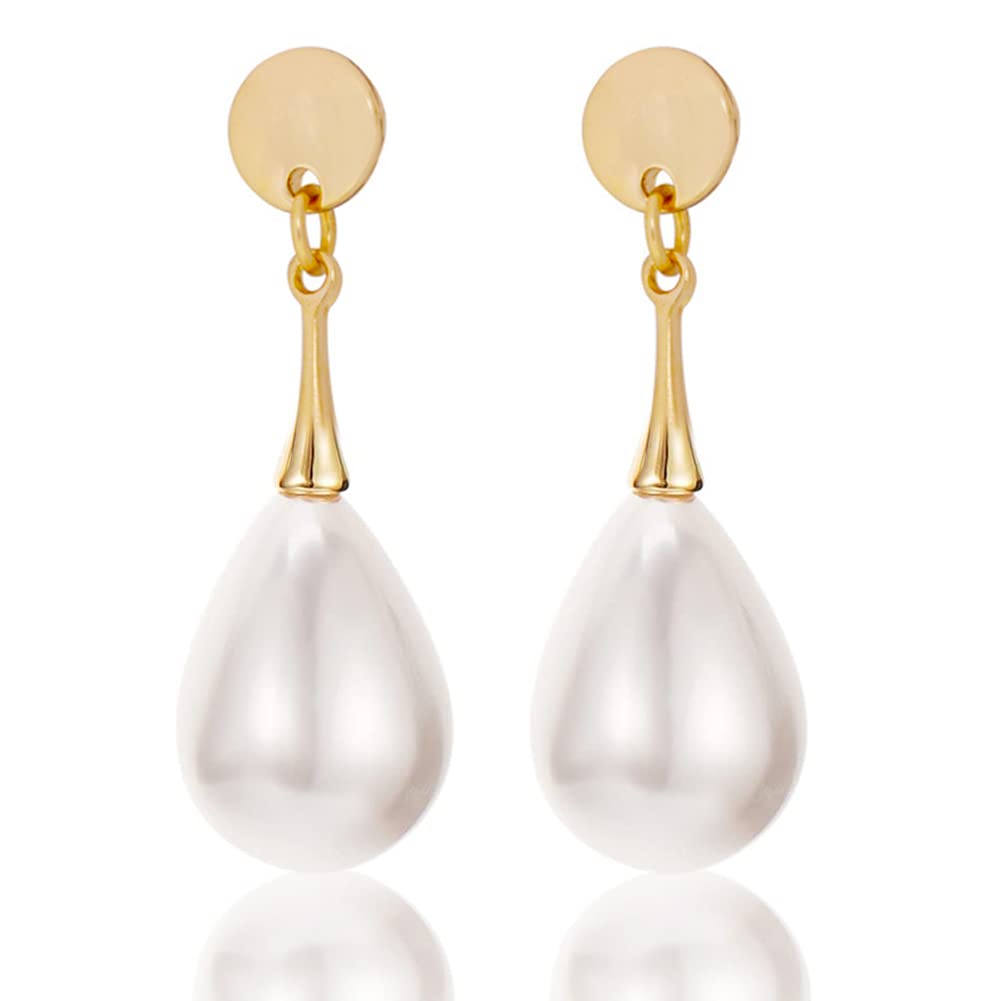 Elegant Pearl Clip-On Earrings & Stud Set - Crystal Drop Dangle Jewelry for Women - Perfect for Wedding, Birthday, Anniversary Gifts | Formal Events & Special Occasions