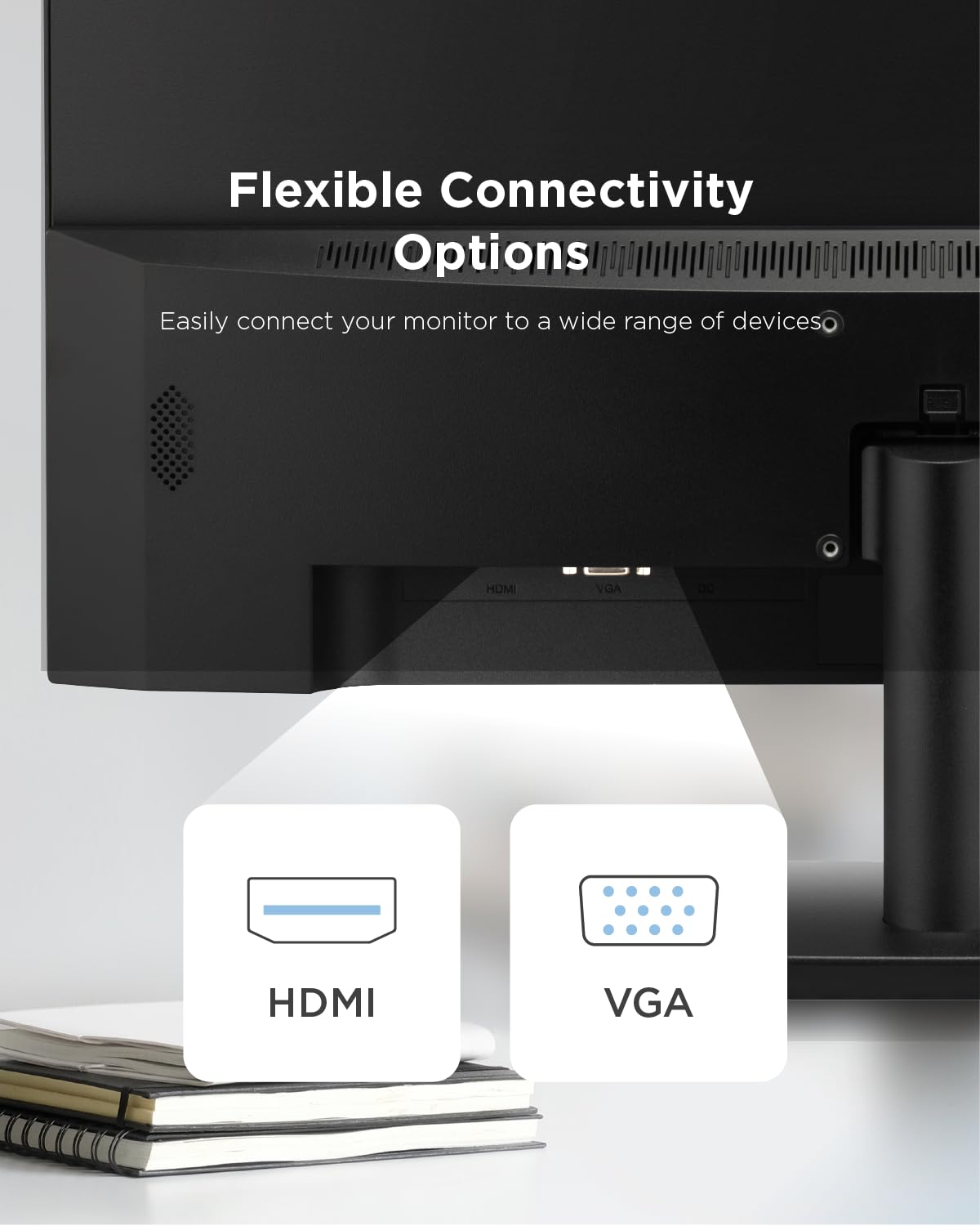 ViewSonic VA270-H 27 Inch Frameless Full HD 1080p IPS LED Computer Monitor with VGA & HDMI Ports - Ideal for Home Office, Gaming, and Multimedia Entertainment