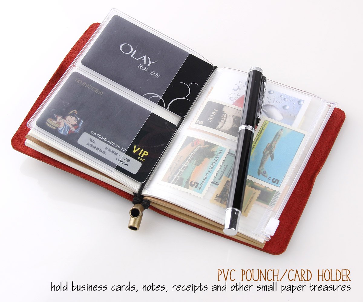 Premium Refillable Leather Travel Journal - Handmade Travelers Notebook for Men & Women (5.2