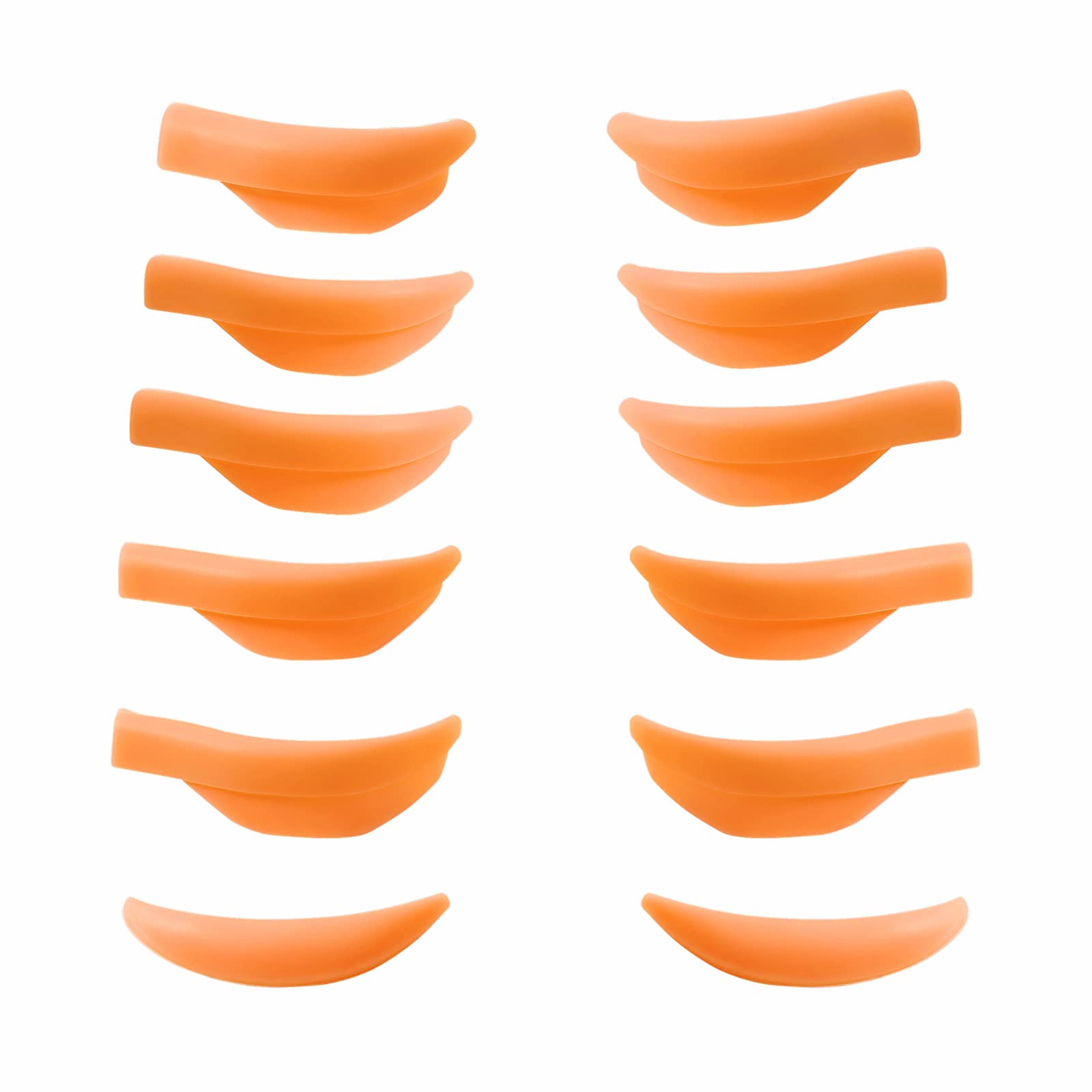 Premium Lash Lift Pads - Mega L Curl Eyelash Perming Rods for Long-Lasting Lift & Volume | Orange Lamination Shields for Salon & DIY Lash Perming at Home