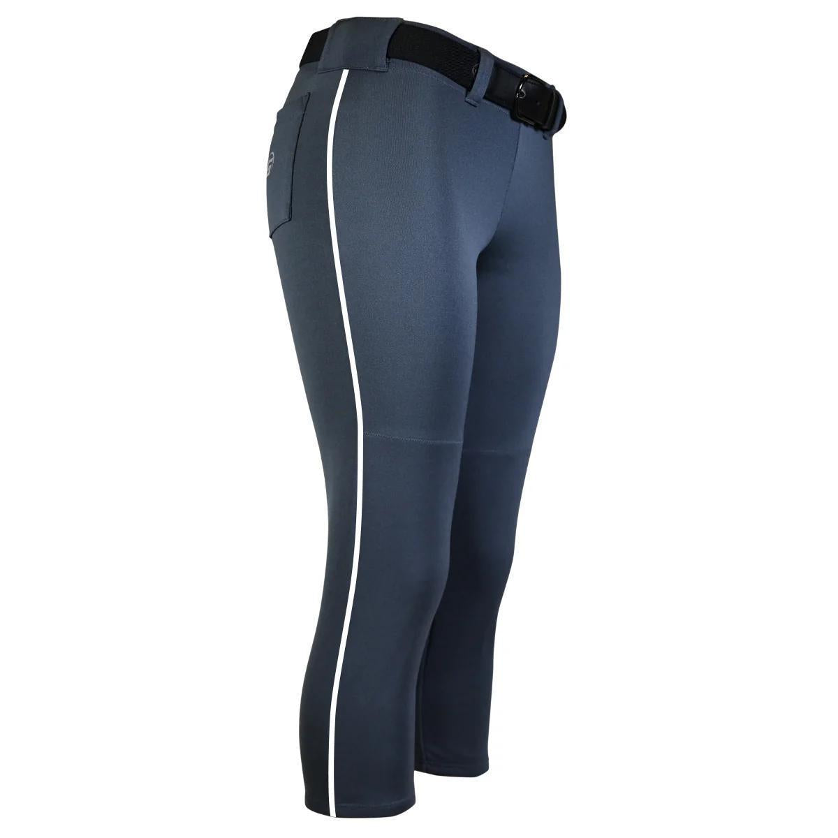 Champro Tournament BP11P Low Rise Fastpitch Softball Pants with Braid - Comfortable & Durable for Baseball & Softball Games, Practices, and Training Sessions