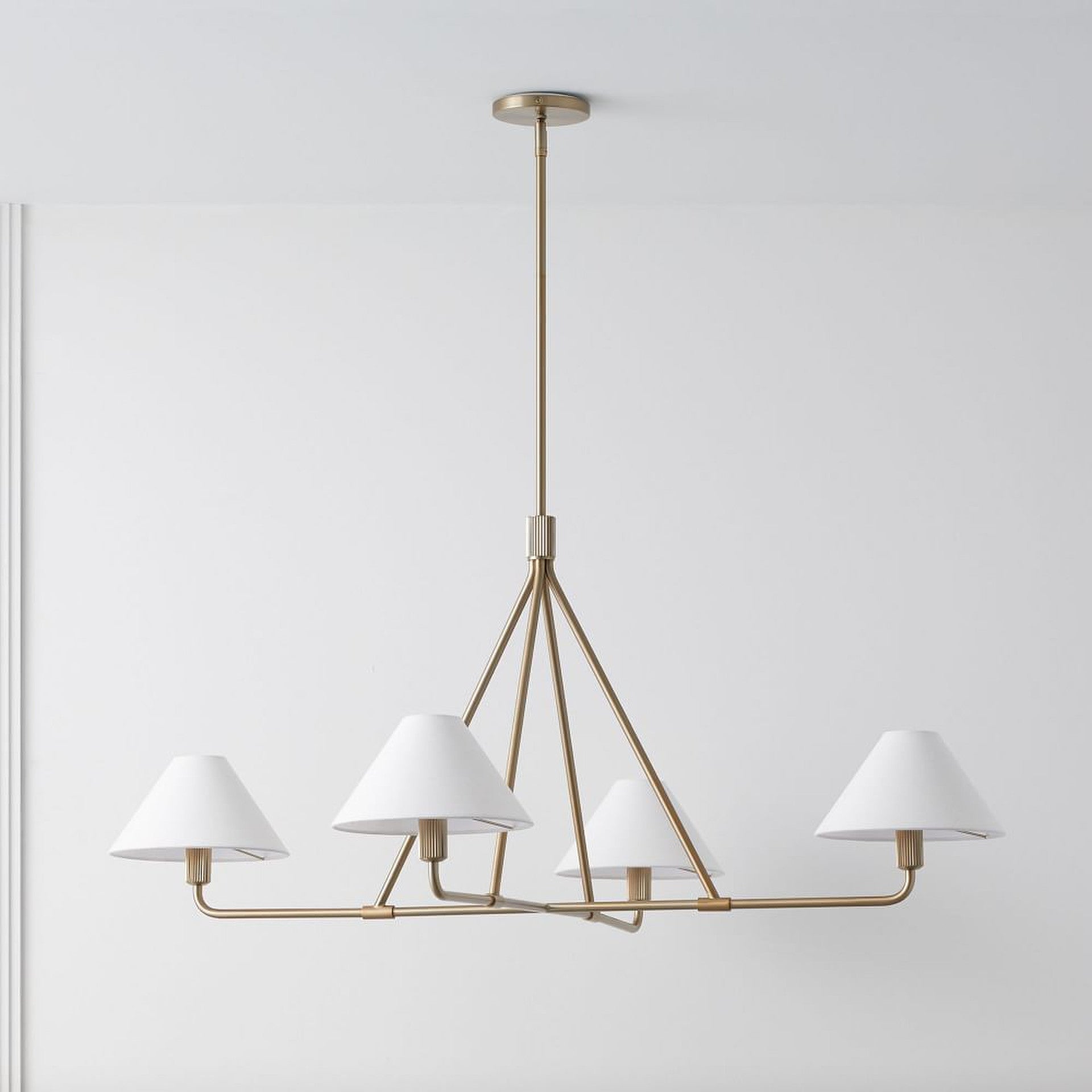 Modern Axis Chandelier - Elegant Crystal Ceiling Light Fixture for Dining Room, Living Room & Bedroom | Perfect for Home Decor & Interior Design