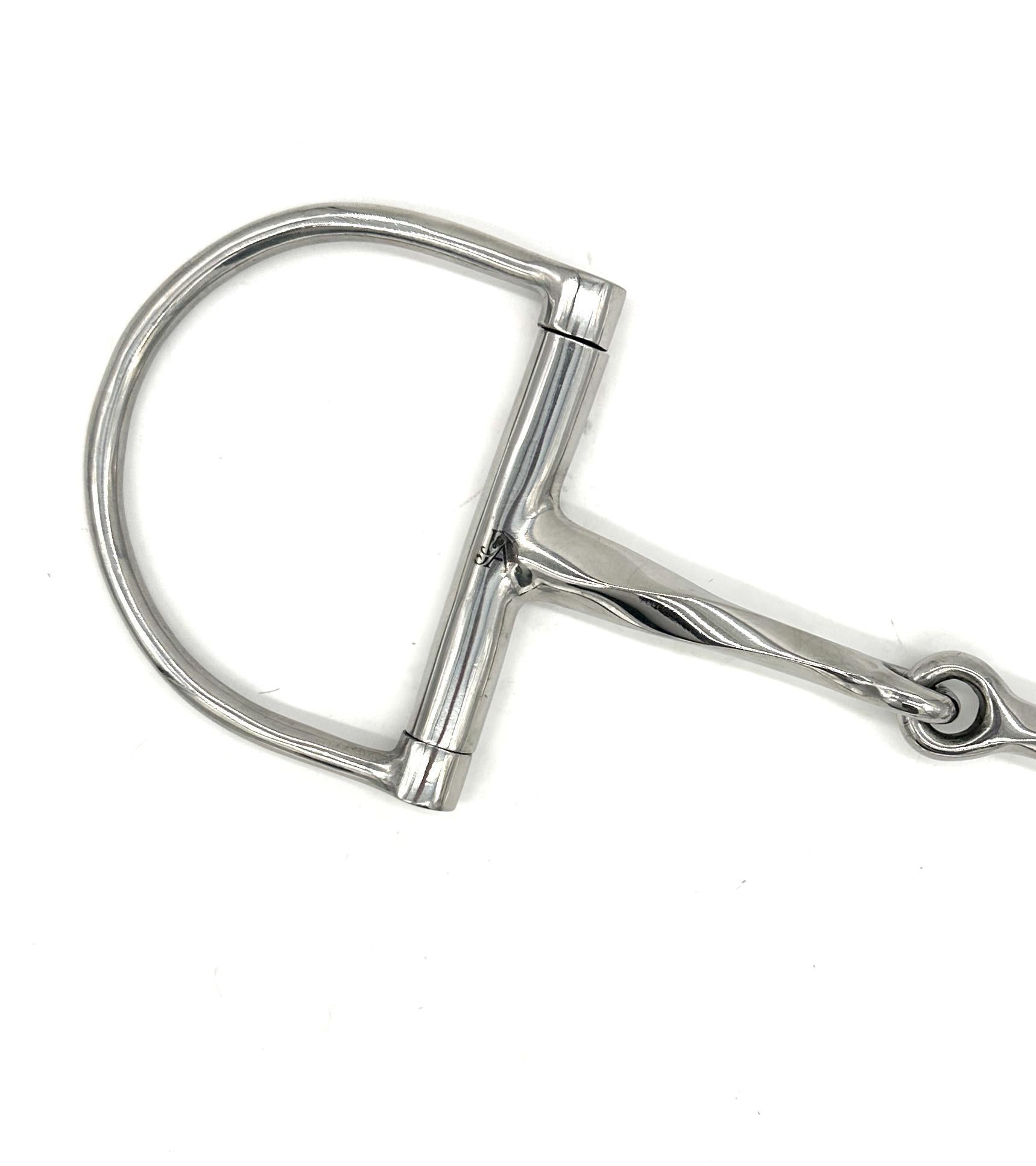 Jake Adams Slow Twist Single Joint Dee Bit - Durable Horse Training Bit for Western Riding & Dressage | Perfect for Gentle Control & Comfortable Fit