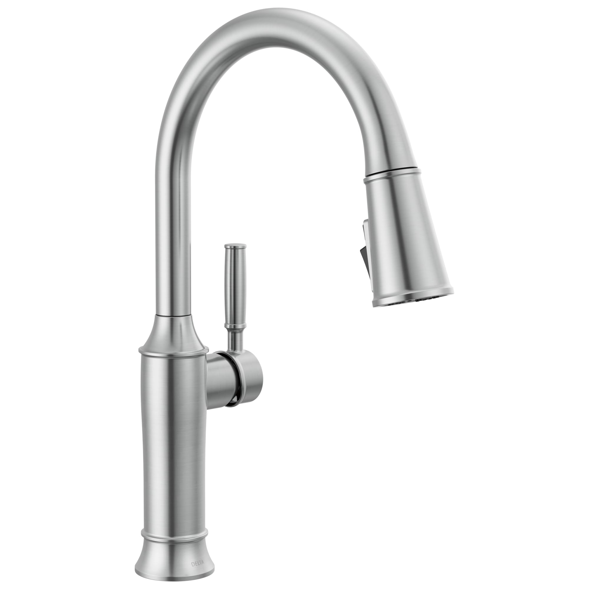 Delta Renaldi Pull-Down Kitchen Faucet with ProClean Sprayer - Brushed Nickel Finish, Lumicoat Arctic Stainless (Model 9184-AR-PR-DST) - Perfect for Modern Farmhouse & Contemporary Kitchen Sinks