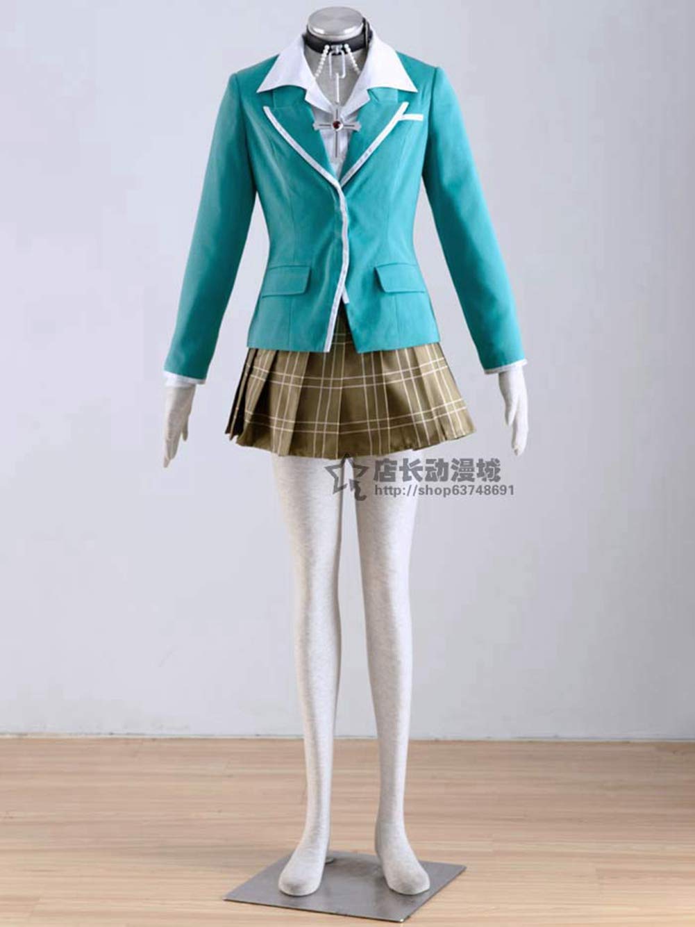 Akashiya Moka Anime Cosplay Costume - School Uniform Outfit for Christmas & New Year Parties, Halloween, Conventions & Themed Events
