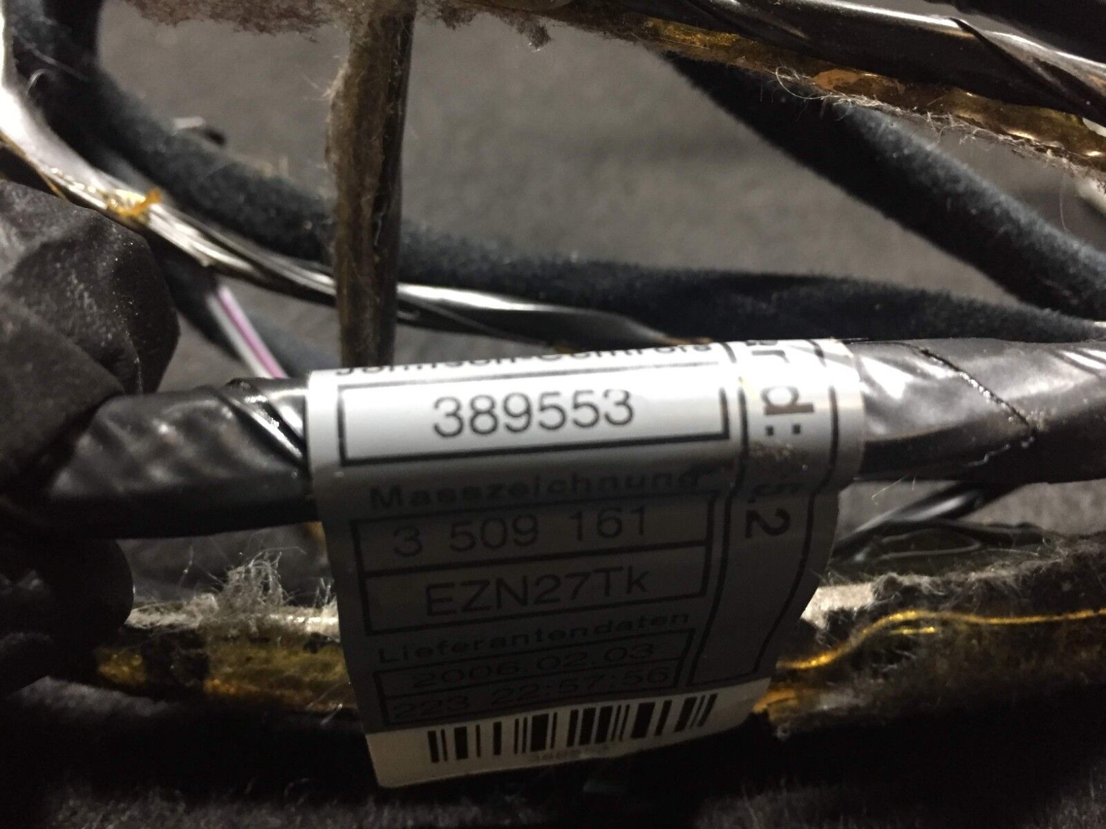 2004-2006 BMW X3 E83 OEM Wire Harness Cable (Part #3509161 D34) - Roof/Sky Module Replacement for Electrical System Repair | Perfect for DIY Car Maintenance & Auto Electrical Fixes