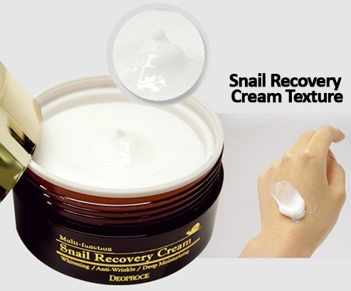 Deoproce Snail Recovery Cream with Snail Mucus Extract - Korean Anti-Aging Skincare, Wrinkle Repair & Deep Hydration Face Moisturizer - Perfect for Daily Skincare Routine & Nighttime Nourishment