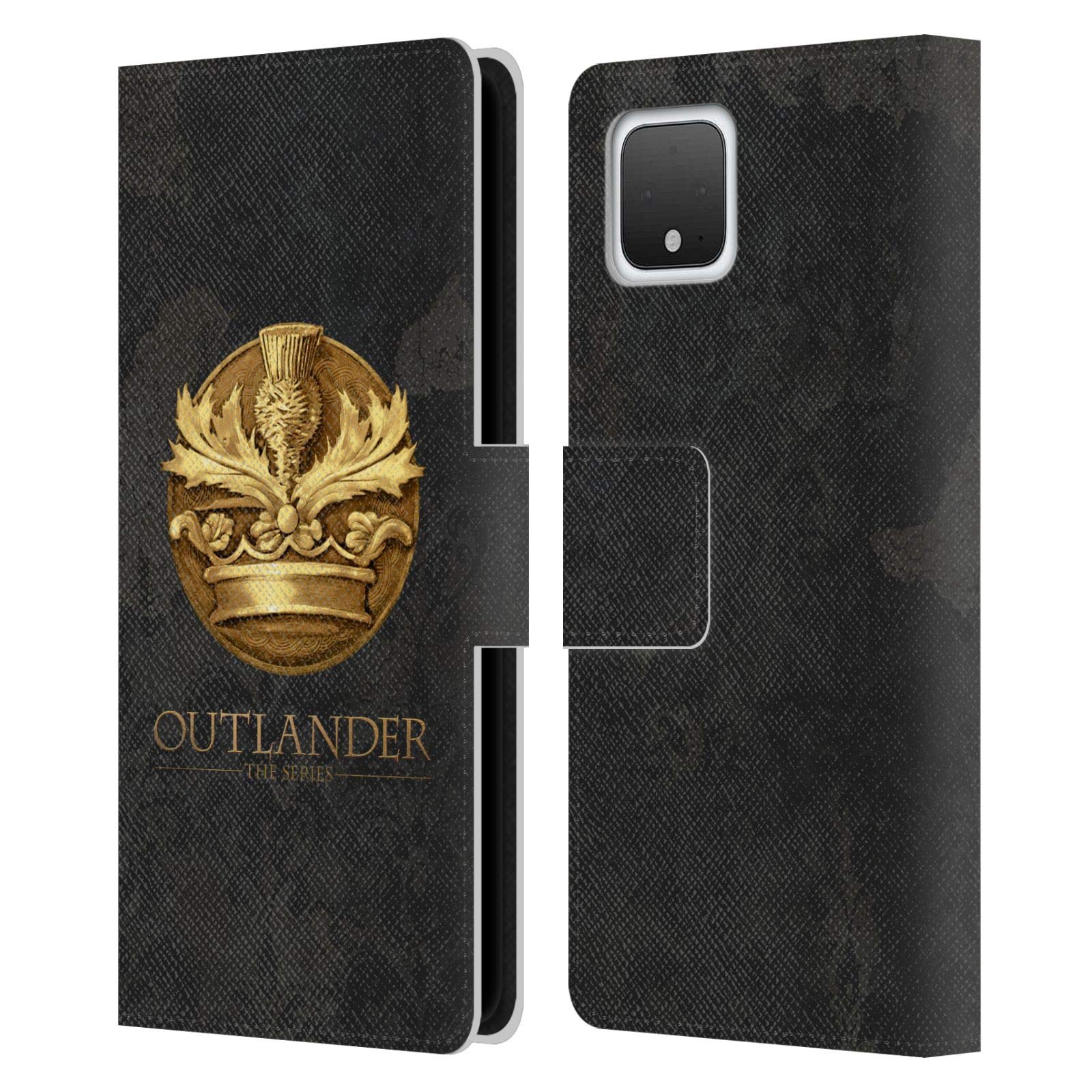 Outlander Scotland Leather Wallet Case for Google Pixel 4 - Travel & Daily Use